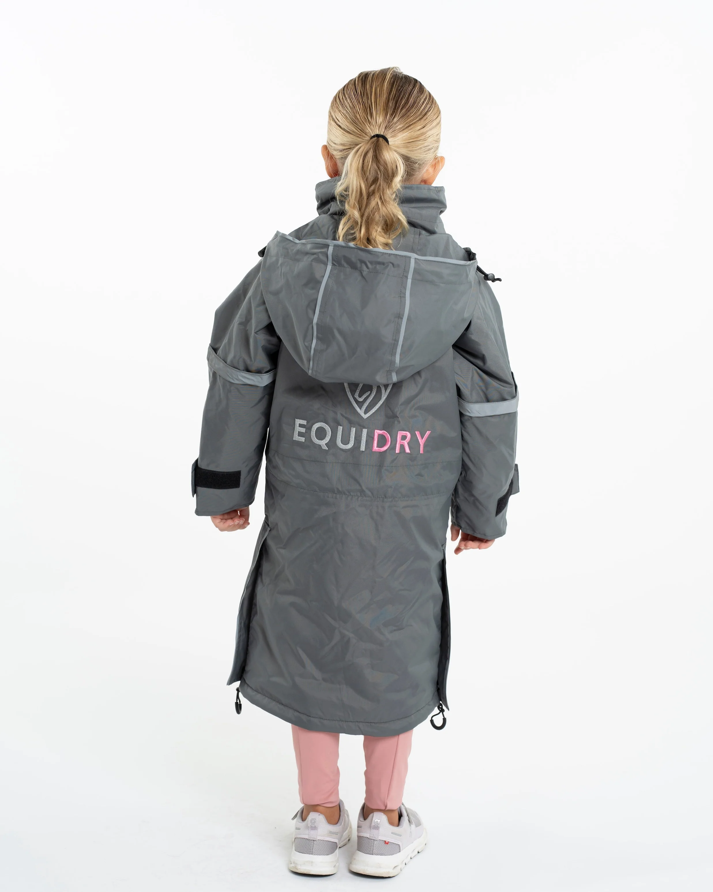 Evolution Children's | Thin Fleece | Reflective | Grey/Penelope Pink - Image 8