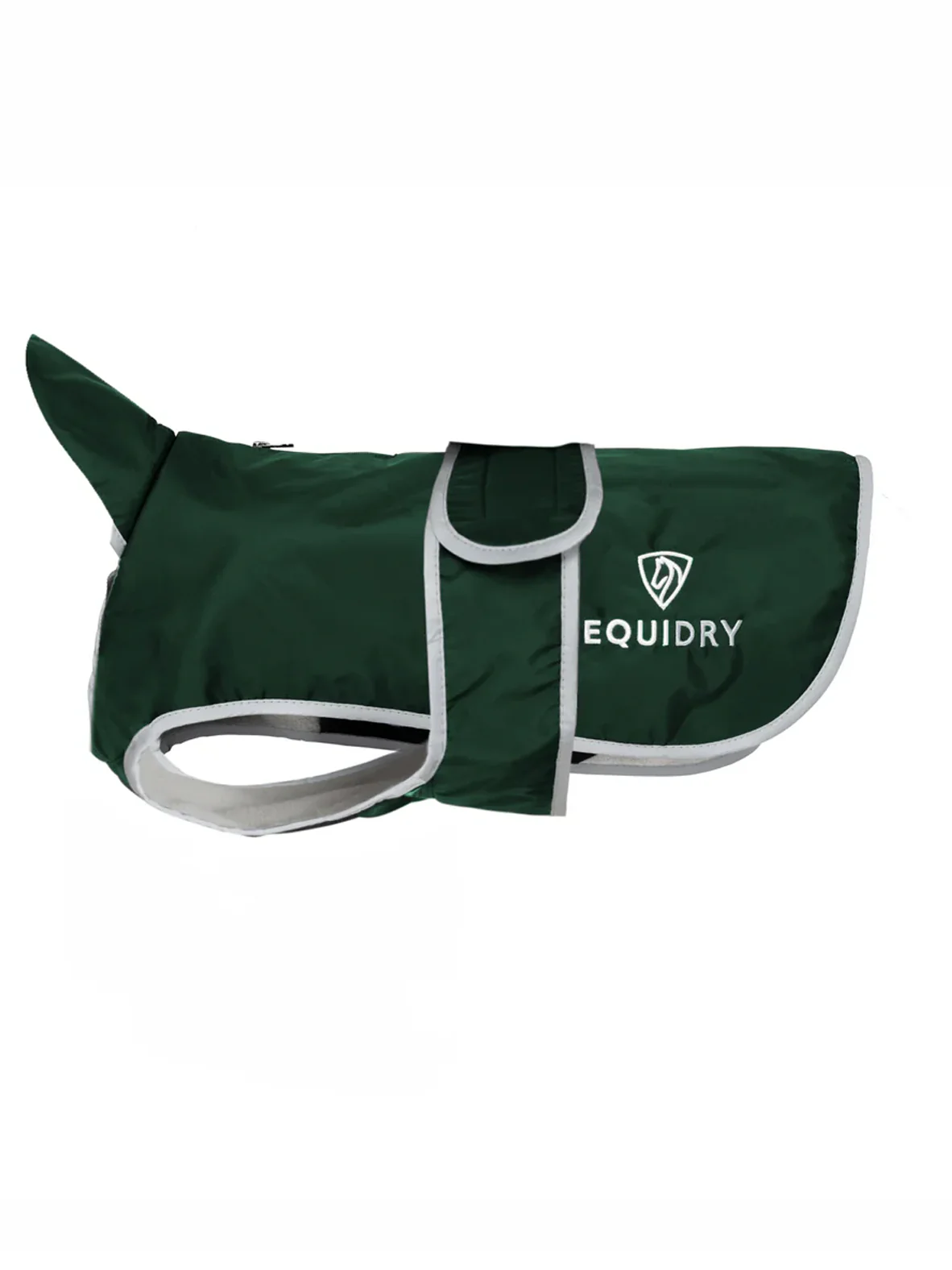 Waterproof Dog Coat | Black Forest Green/Grey - Image 2