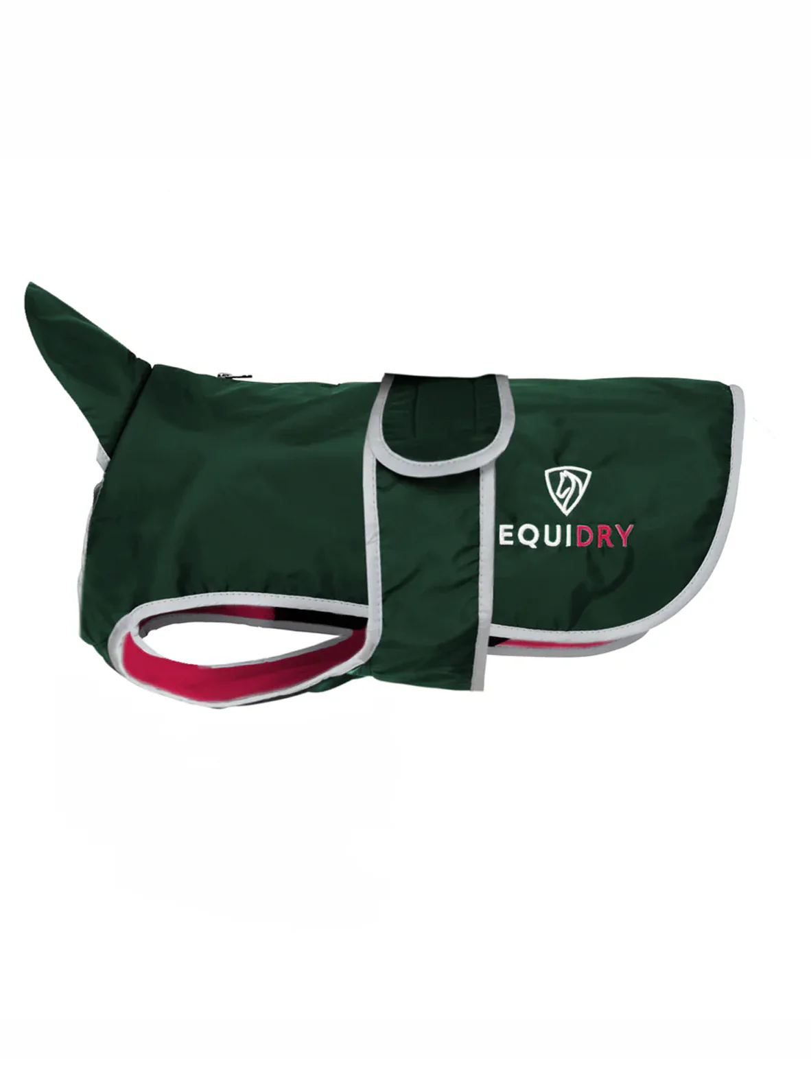 Waterproof Dog Coat | Black Forest Green/Peacock Pink - Image 2