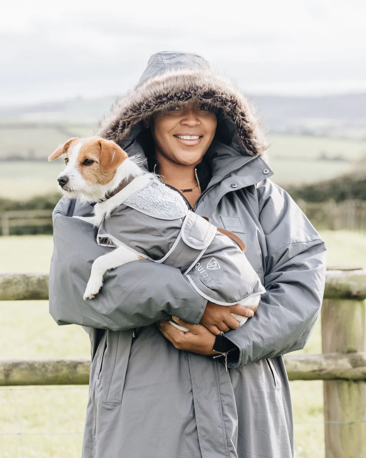Waterproof Dog Coat | Grey/Grey - Image 2
