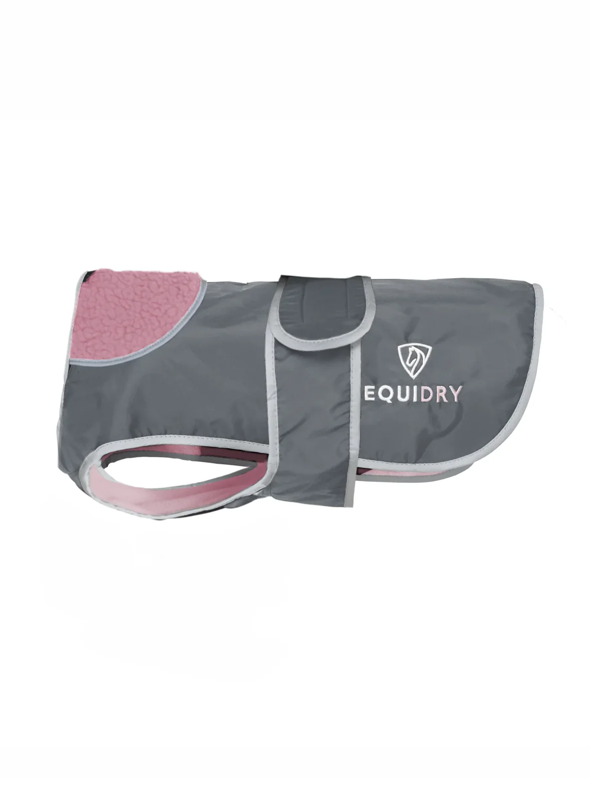 Waterproof Dog Coat | Grey/Pale Pink