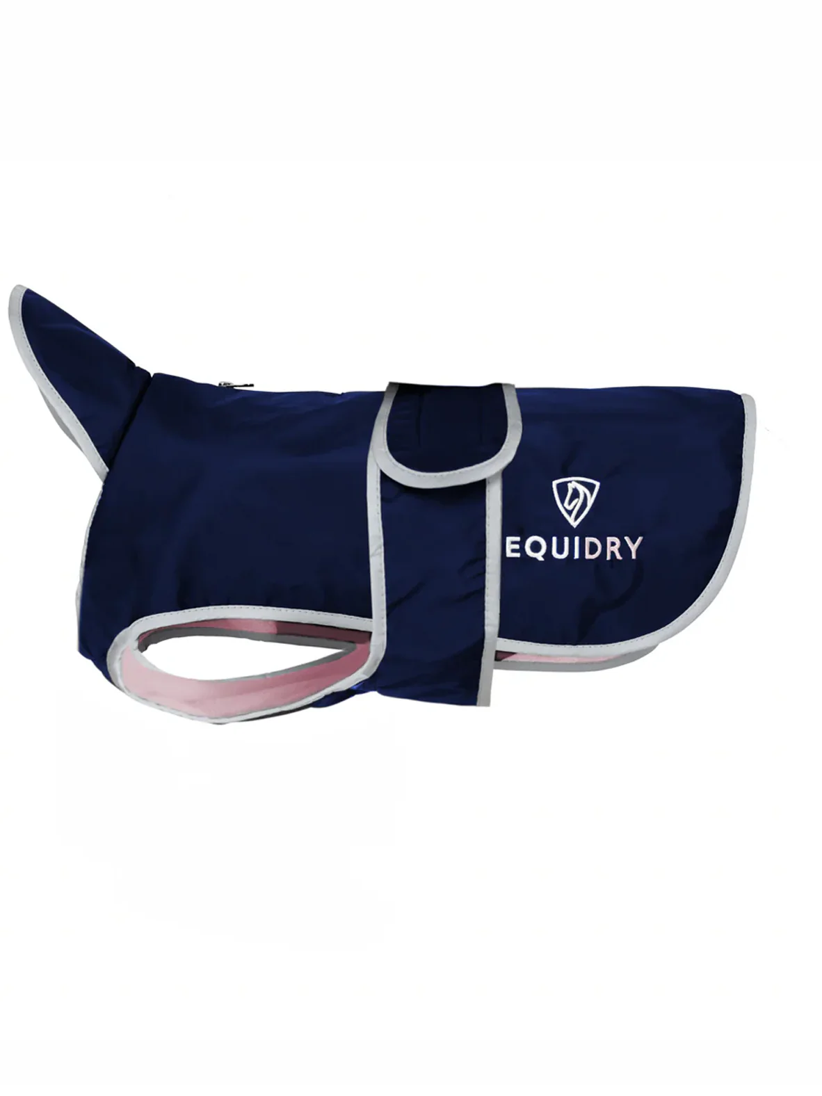 Waterproof Dog Coat | Navy/Pale Pink - Image 2