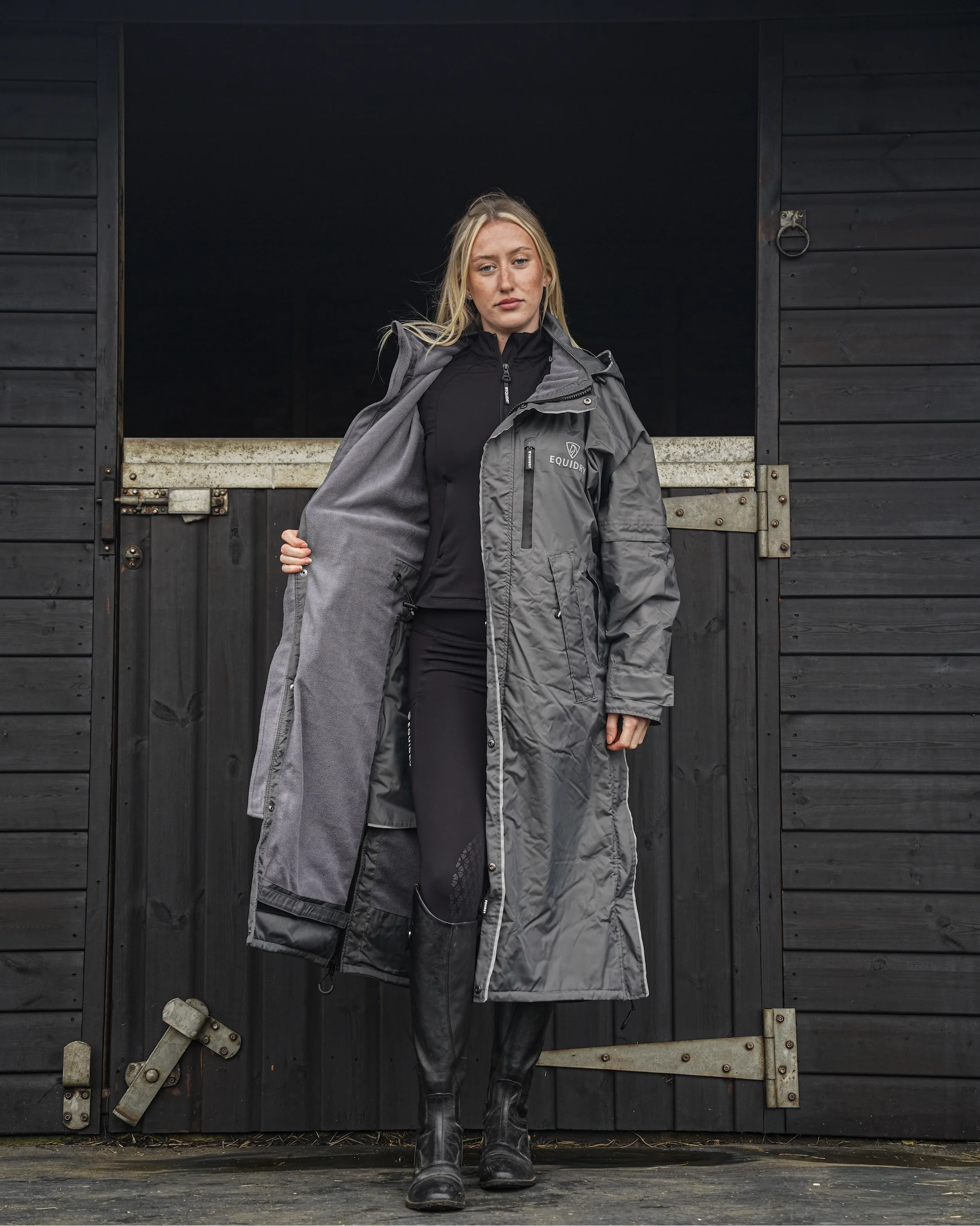 Evolution Women's | Thin Fleece | Reflective | Grey/Grey - Image 3
