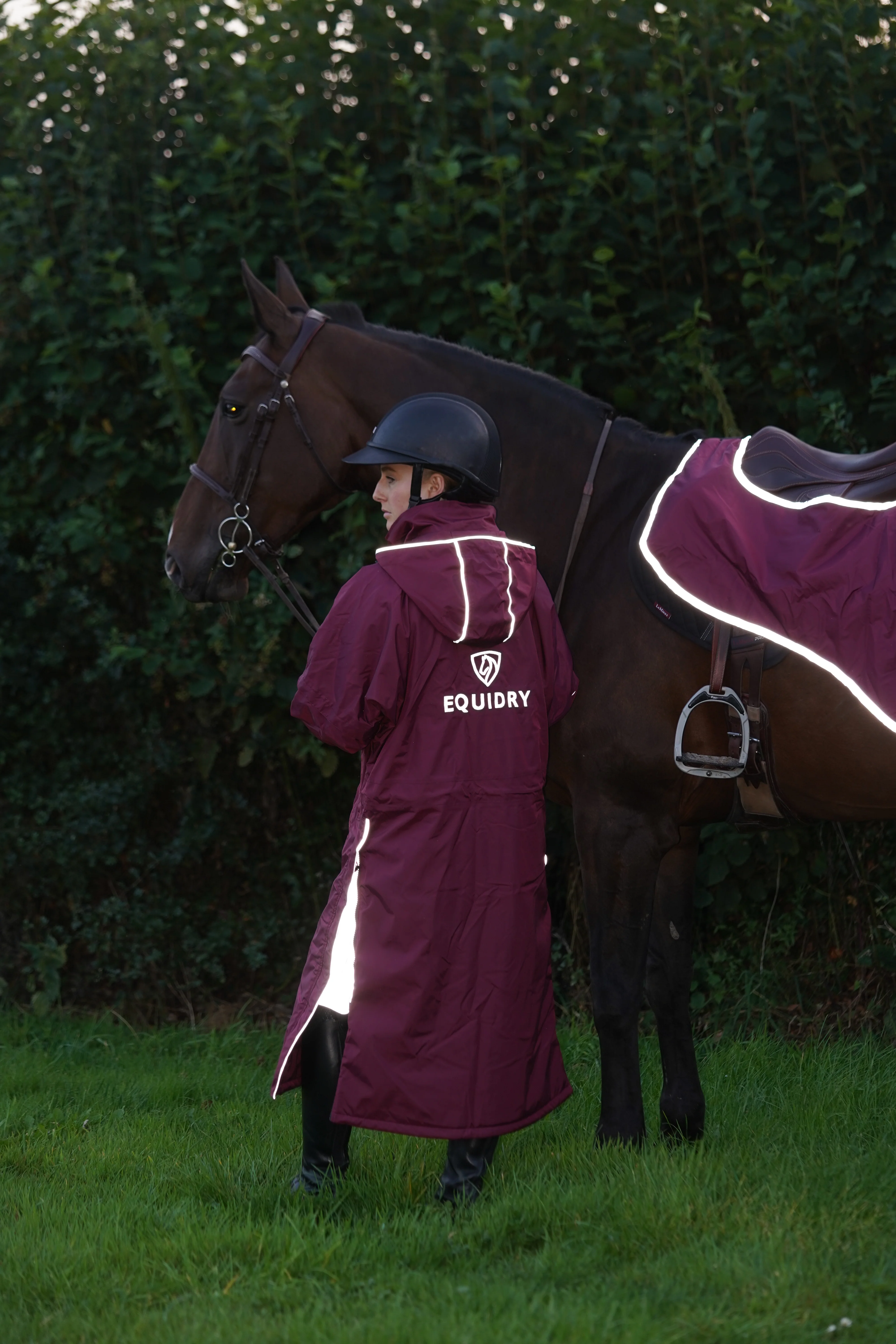 Evolution Women's | Thin Fleece | Reflective | Plum - Image 3
