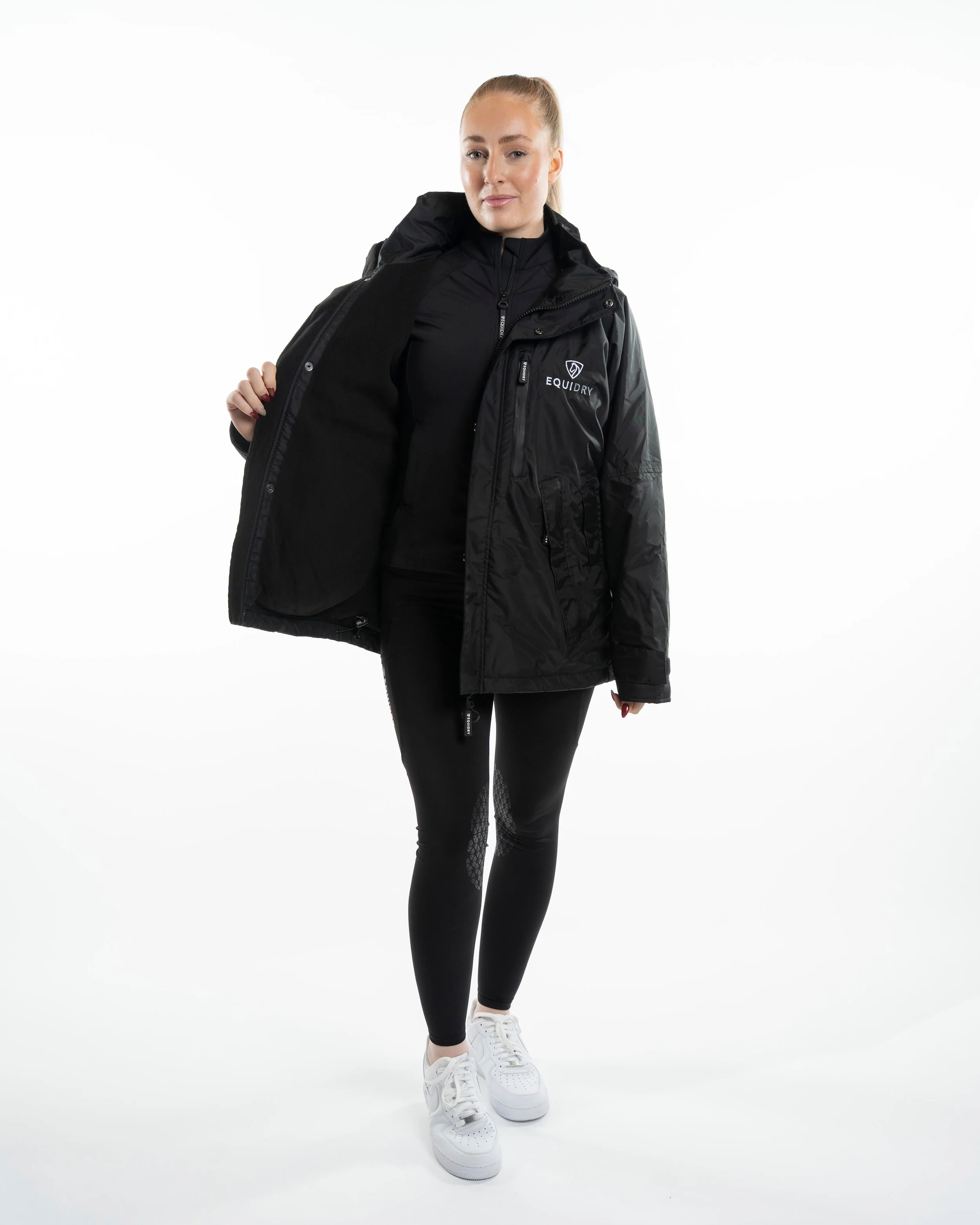 Shortie Women's | Thin Fleece | Black/Black - Image 8
