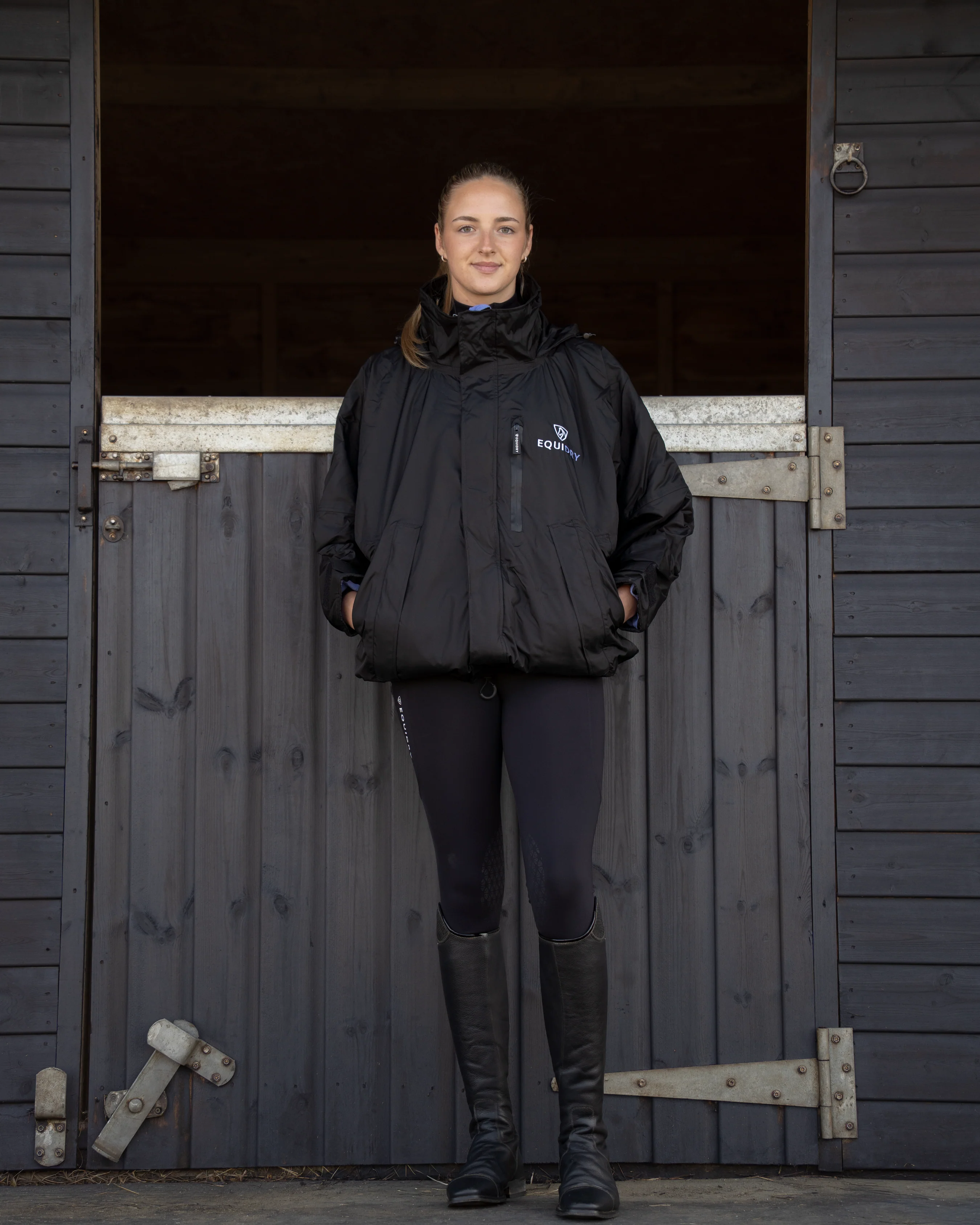 Shortie Women's | Thin Fleece | Black/Lilac - Image 4