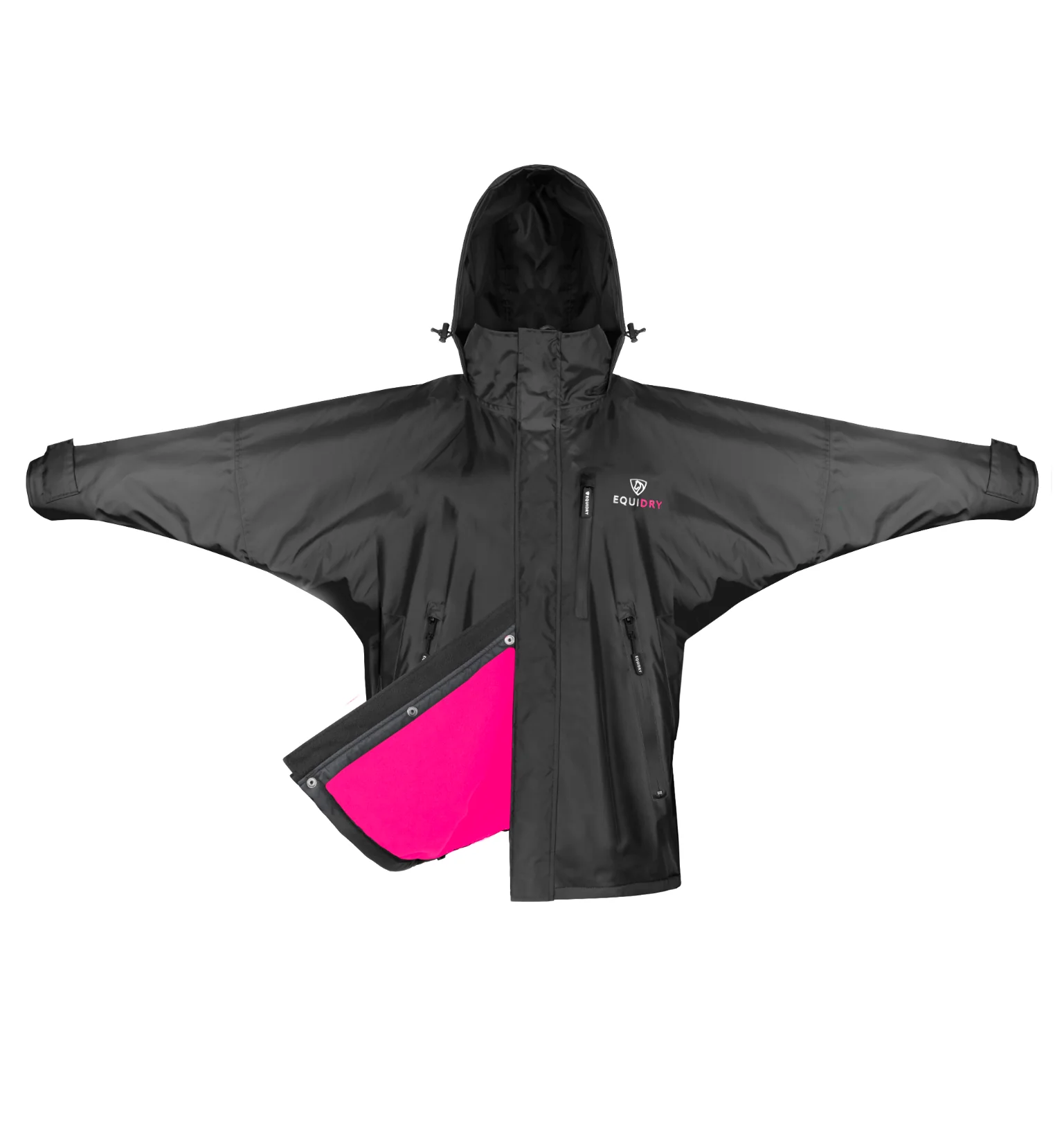 Shortie Women's | Thin Fleece | Black/Peacock Pink