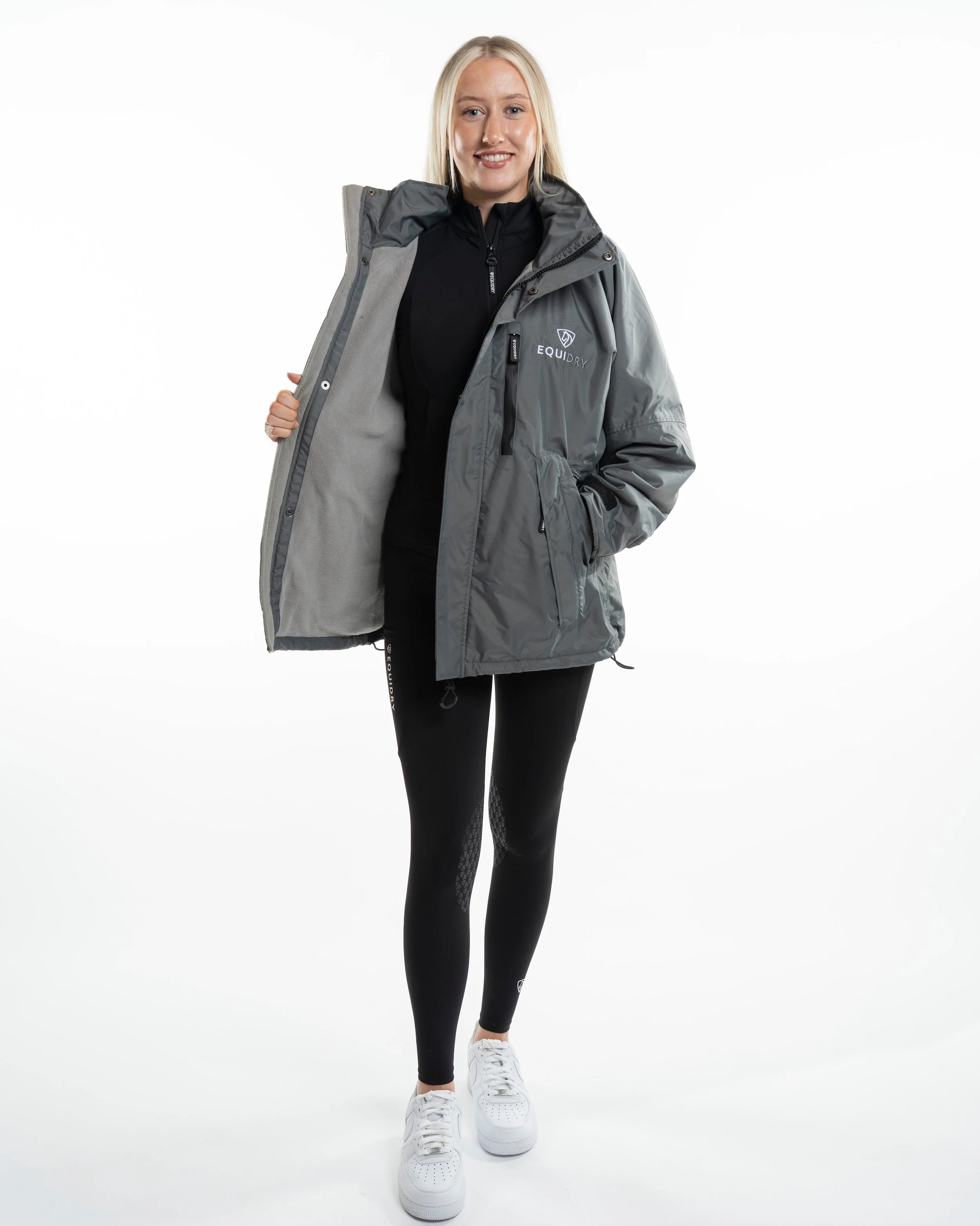 Shortie Women's | Thin Fleece | Grey/Grey - Image 4