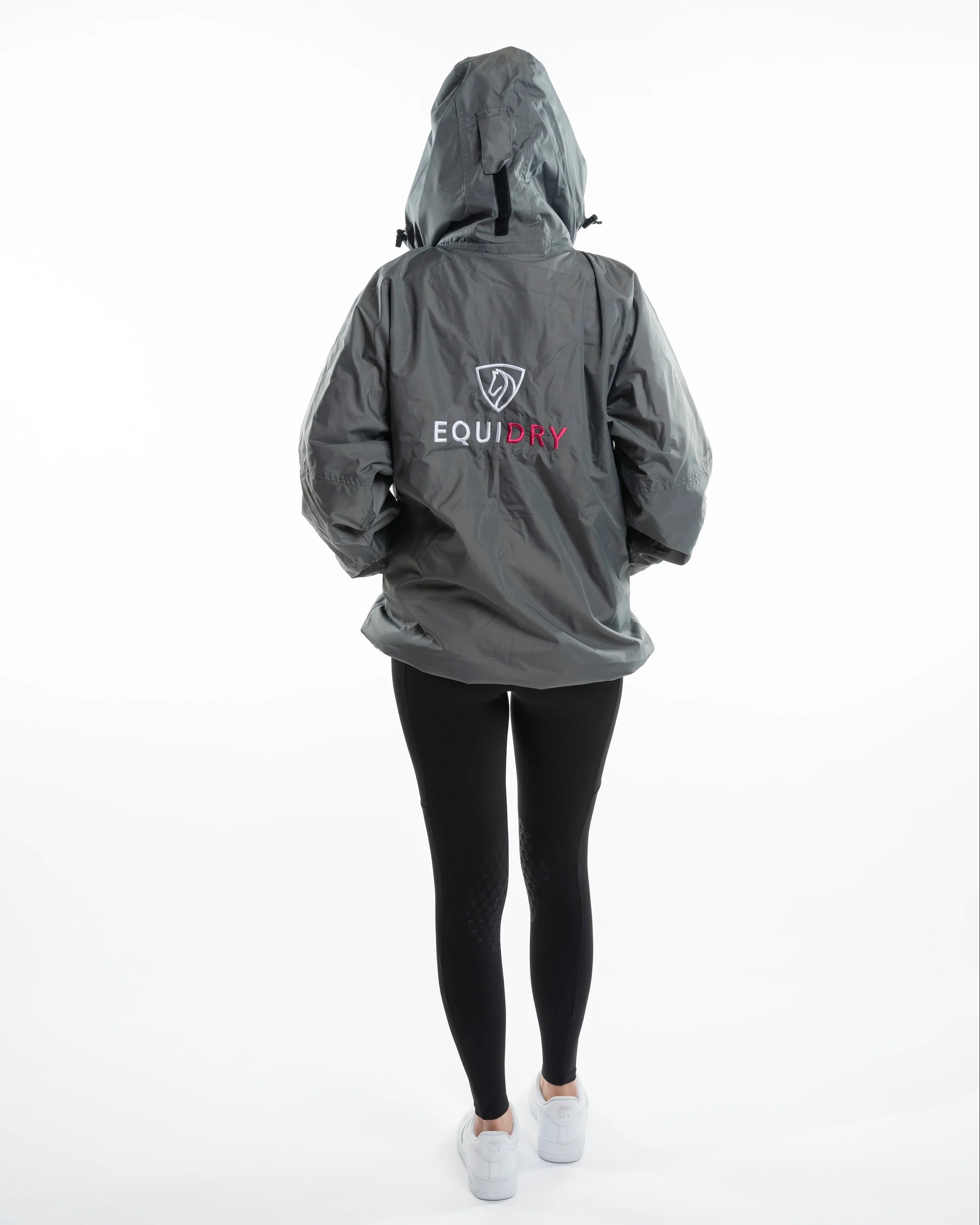 Shortie Women's | Thin Fleece | Grey/Peacock pink - Image 6