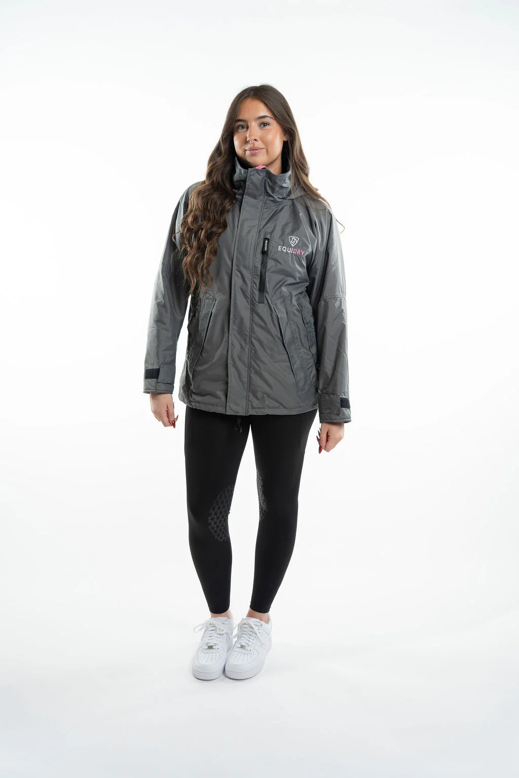 Shortie Women's | Thin Fleece | Grey/Penelope Pink - Image 5