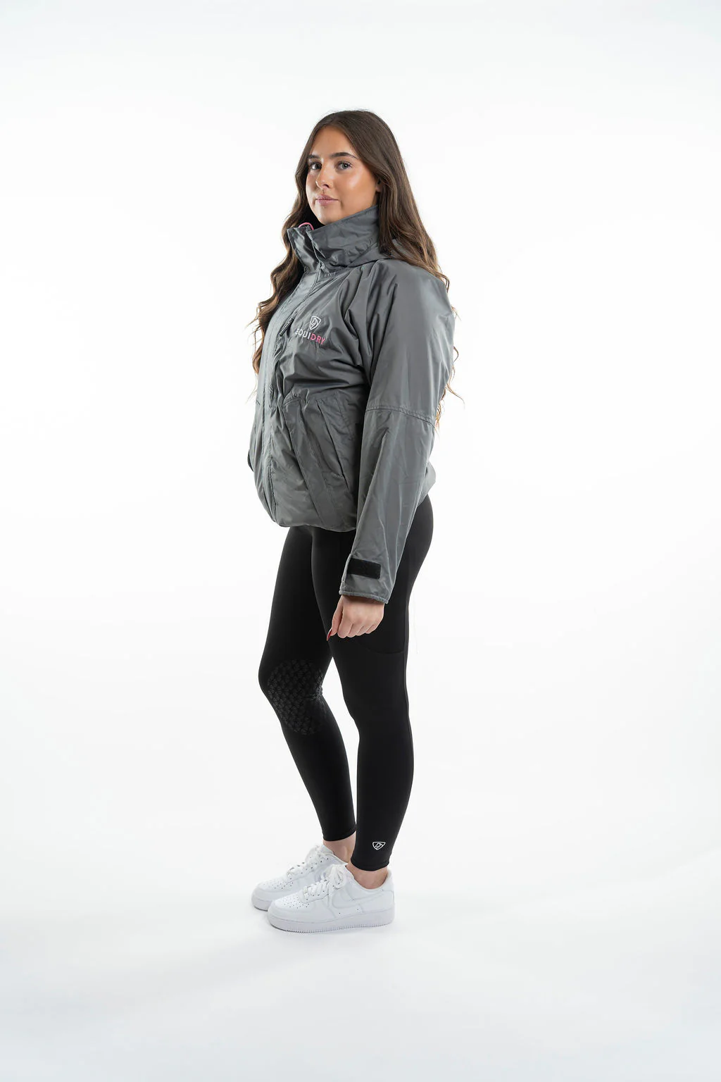 Shortie Women's | Thin Fleece | Grey/Penelope Pink - Image 6