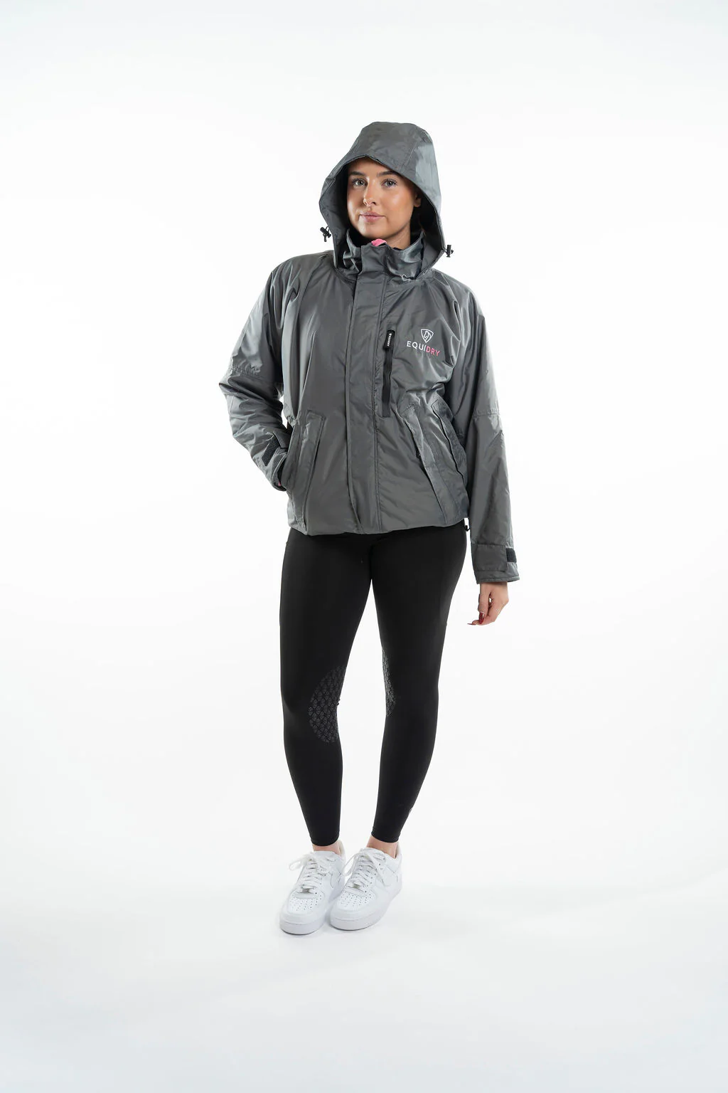 Shortie Women's | Thin Fleece | Grey/Penelope Pink - Image 9