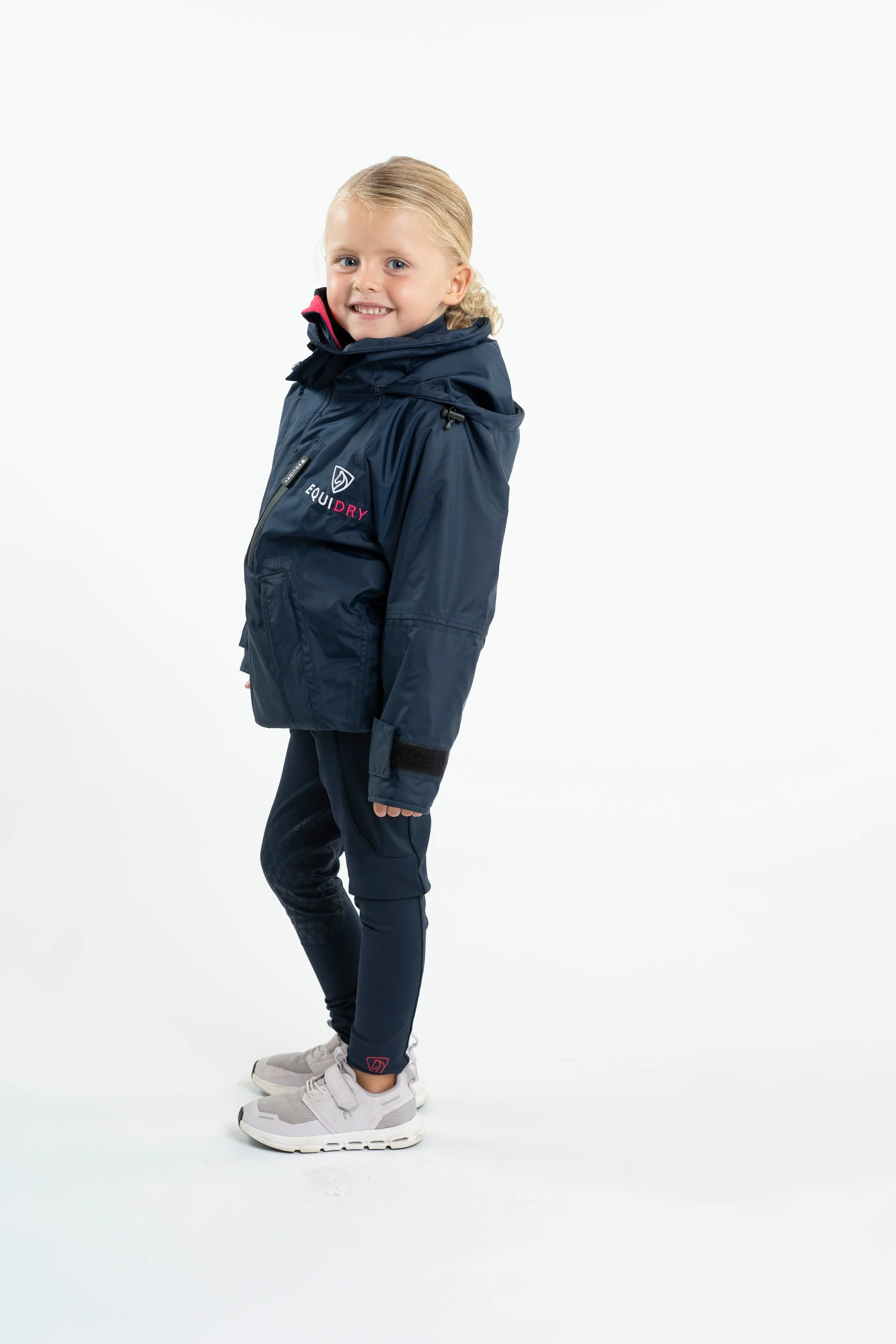 Shortie Children's | Thin Fleece | Navy/Raspberry - Image 6