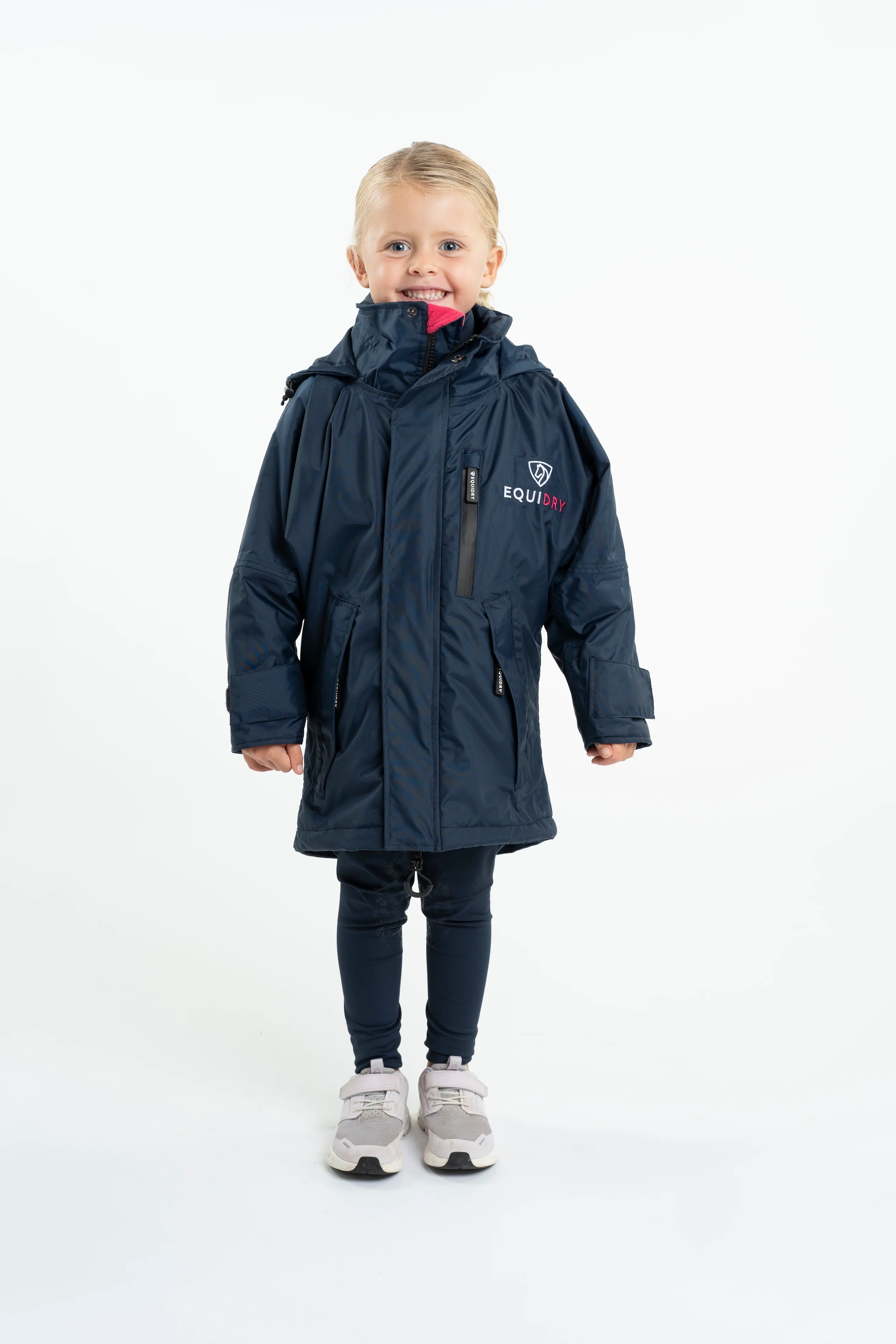 Shortie Children's | Thin Fleece | Navy/Raspberry - Image 7