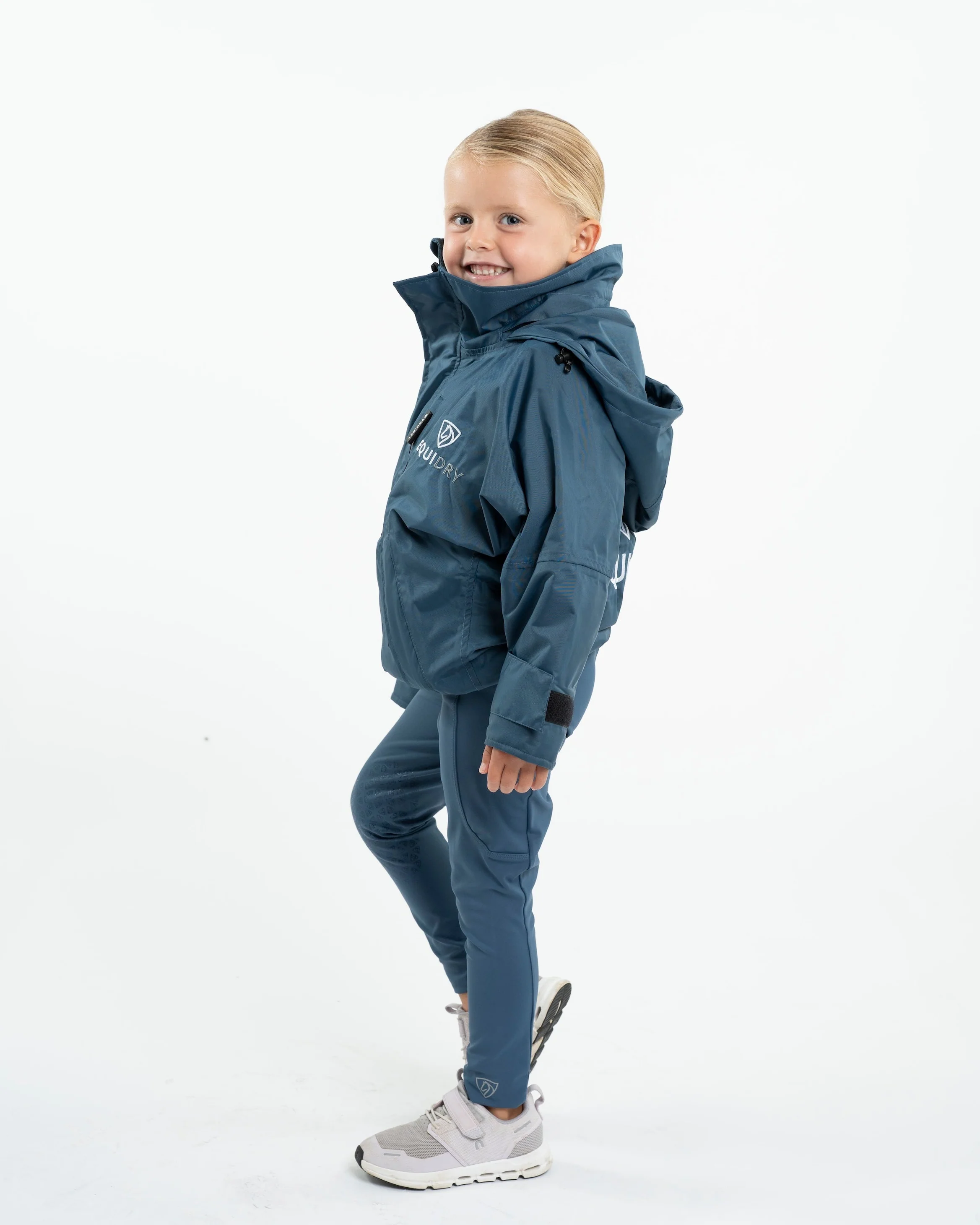 Shortie Children's | Thin Fleece | Steel Blue/Blue - Image 3