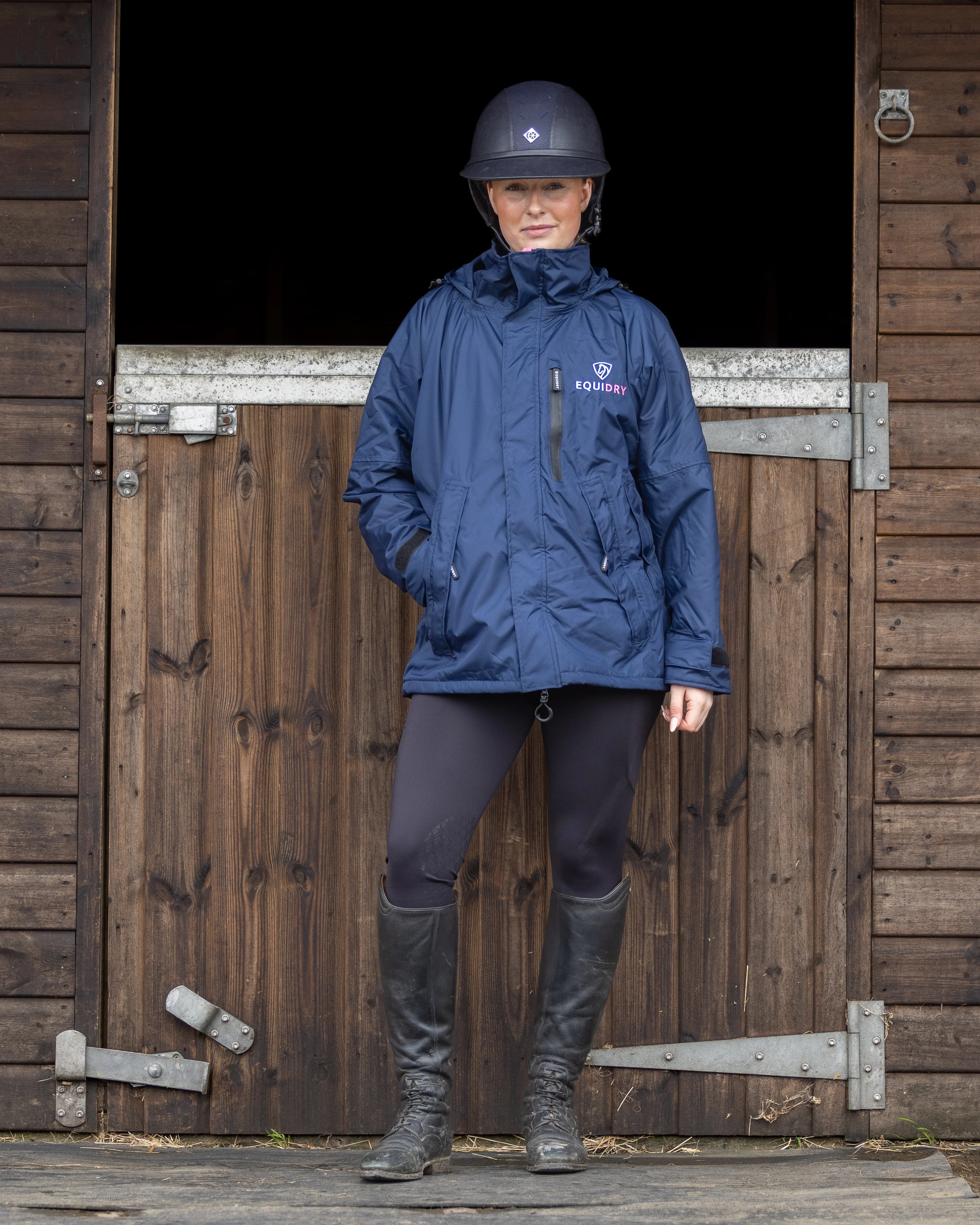 Shortie Women's | Thin Fleece | Navy/Penelope Pink - Image 3