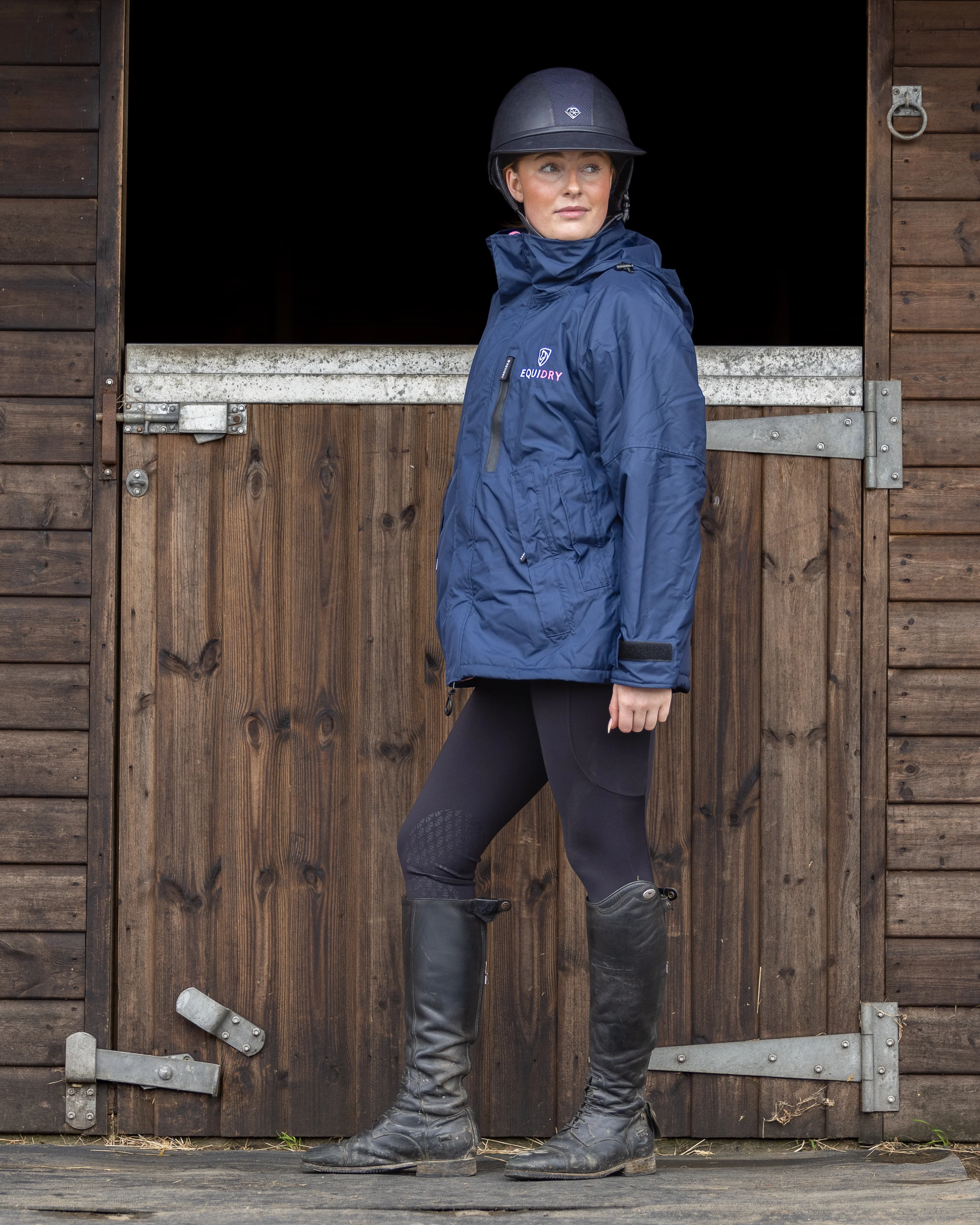 Shortie Women's | Thin Fleece | Navy/Penelope Pink - Image 5