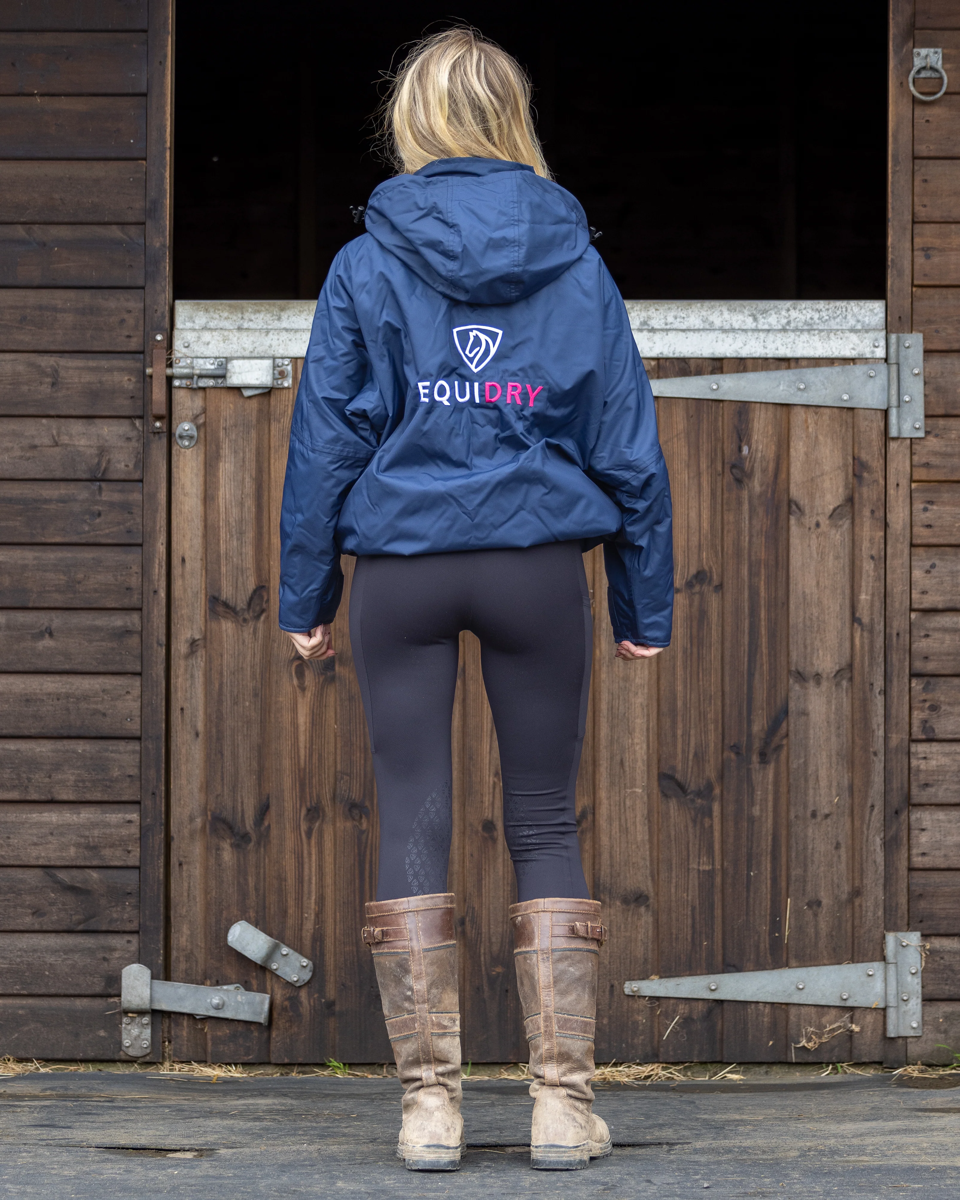 Shortie Women's | Thin Fleece | Navy/Raspberry - Image 6