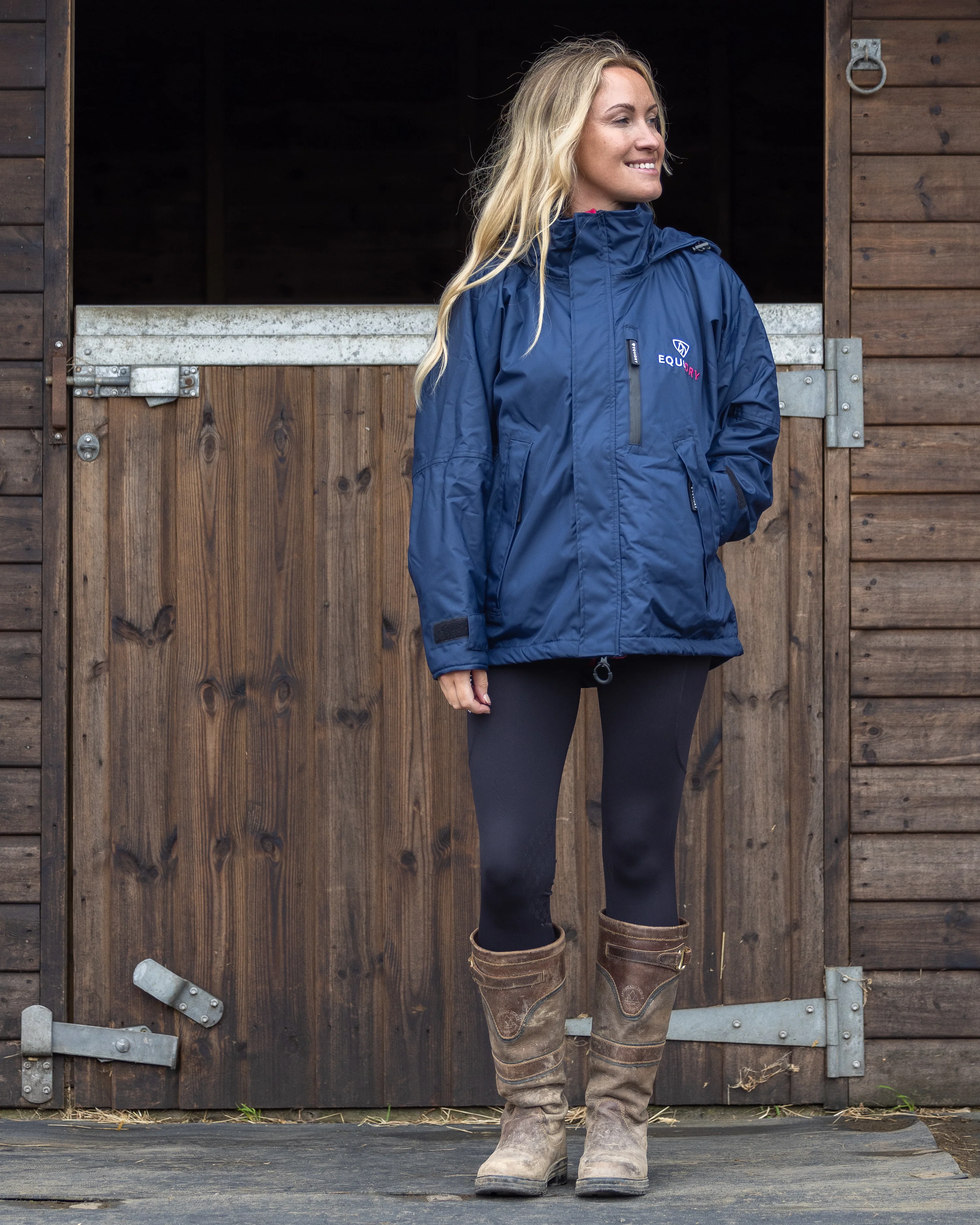Shortie Women's | Thin Fleece | Navy/Raspberry - Image 8
