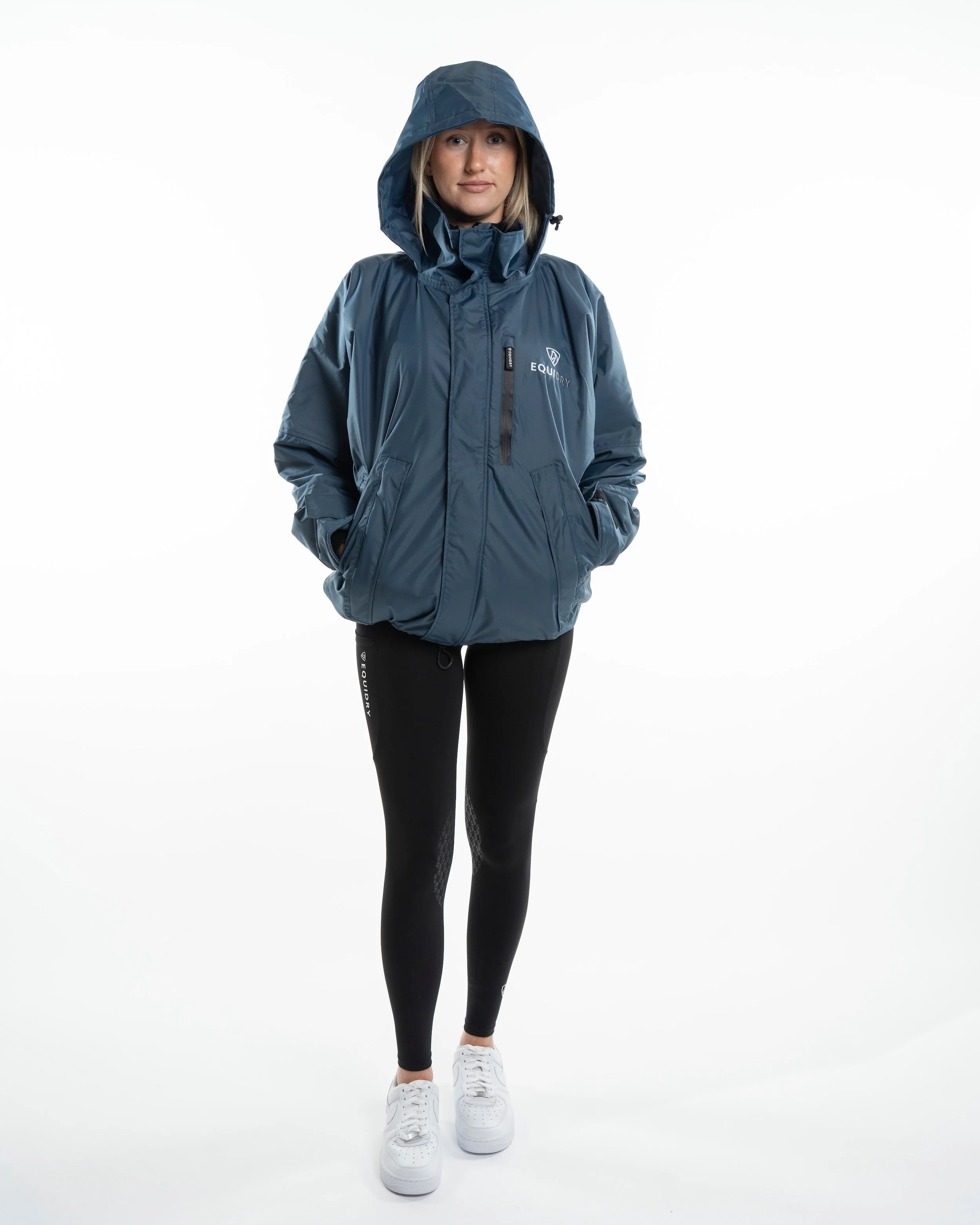 Shortie Women's | Thin Fleece | Steel Blue/Blue - Image 8