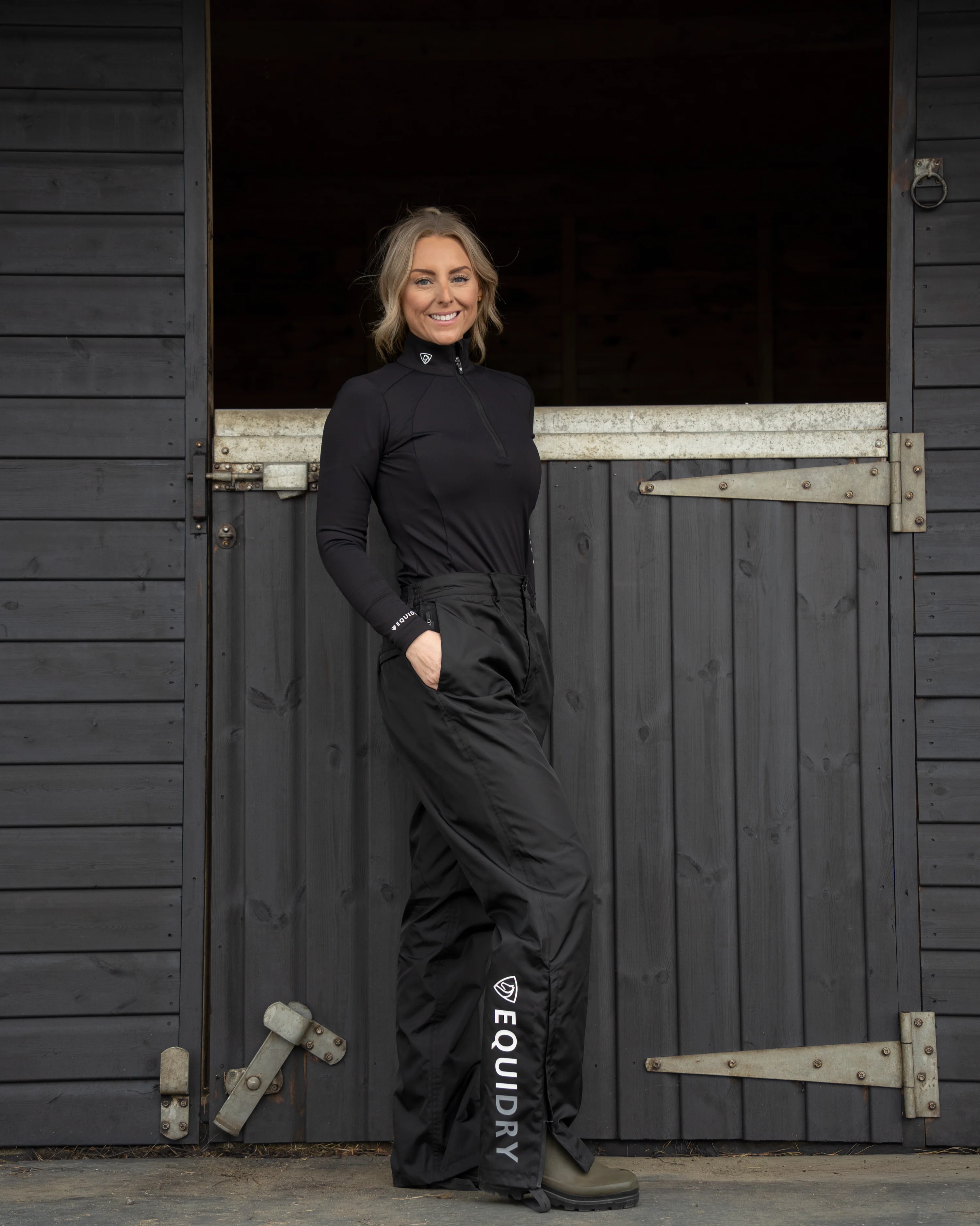 Waterproof Trousers Fleece Lined | Women's | Black - Image 11