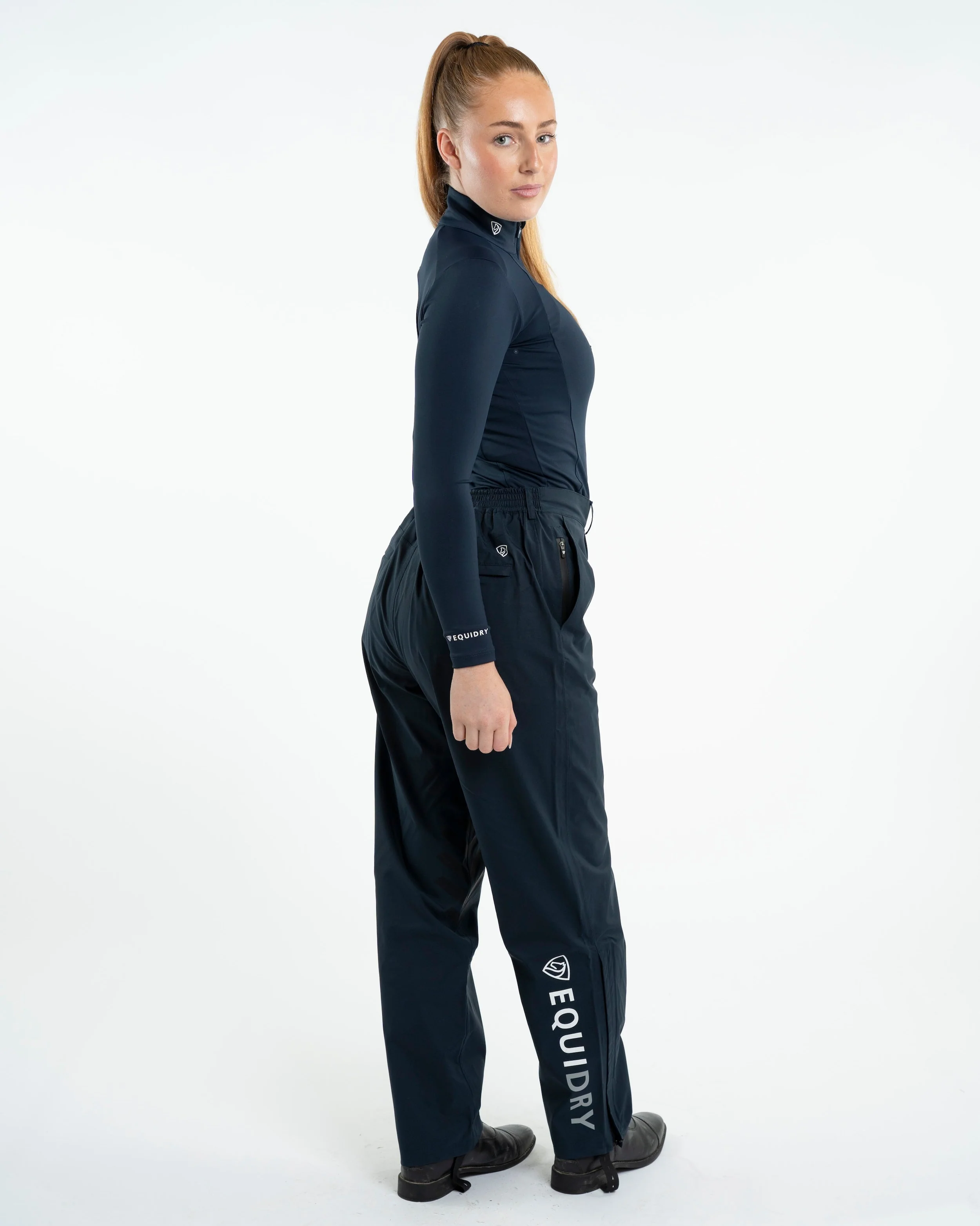 Waterproof Trousers Unlined | Women's | Navy - Image 10