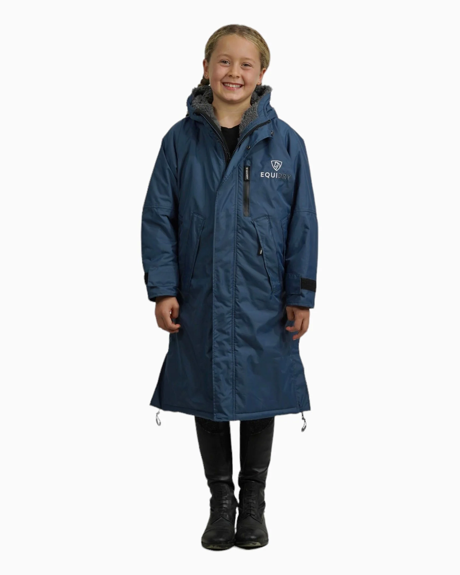 Evolution Children's | Thick Fleece | Steel Blue/Grey - Image 4