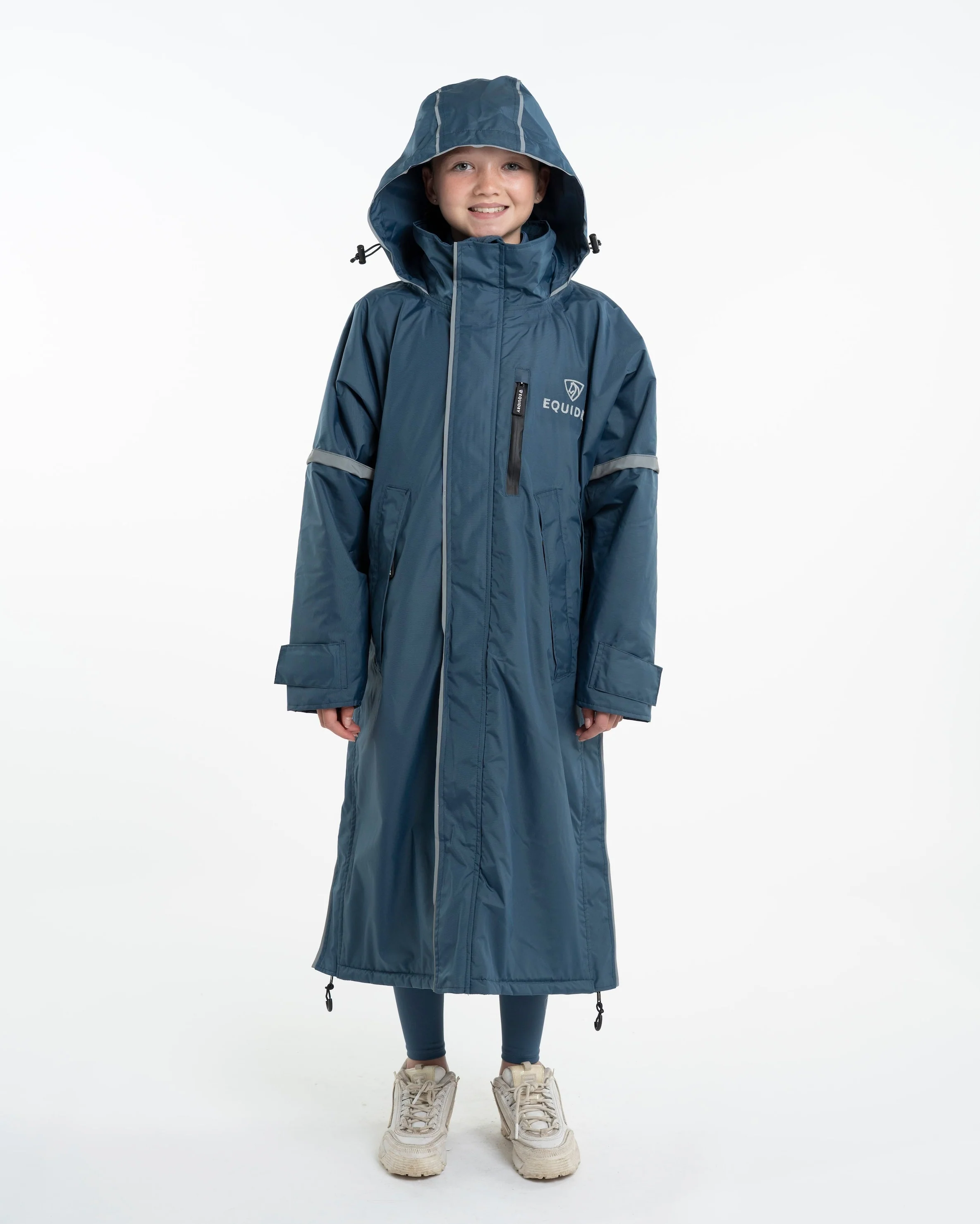 Evolution Children's | Thin Fleece | Reflective | Steel Blue - Image 5