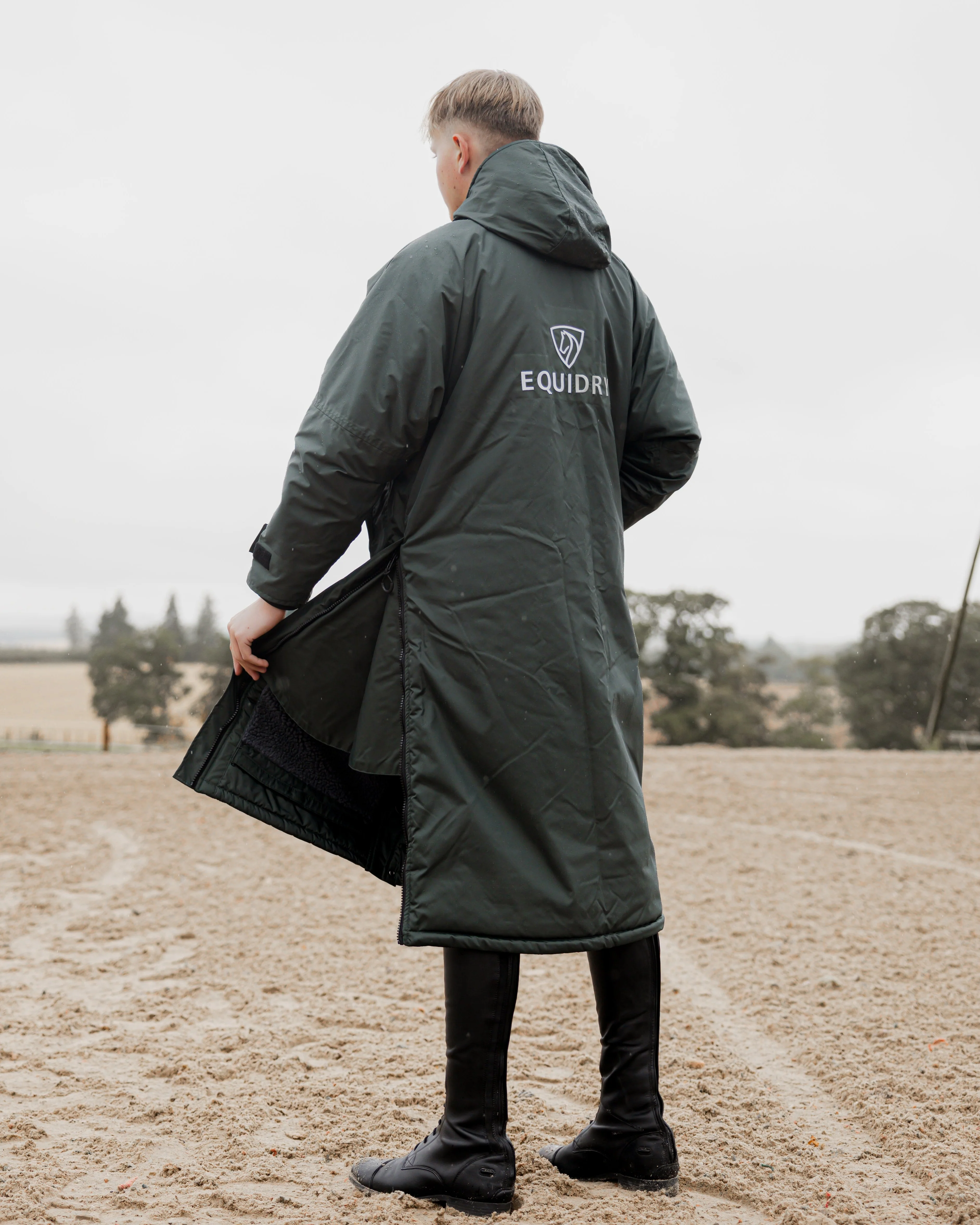 Evolution Men's | Thick Fleece | Black Forest Green/Grey - Image 6