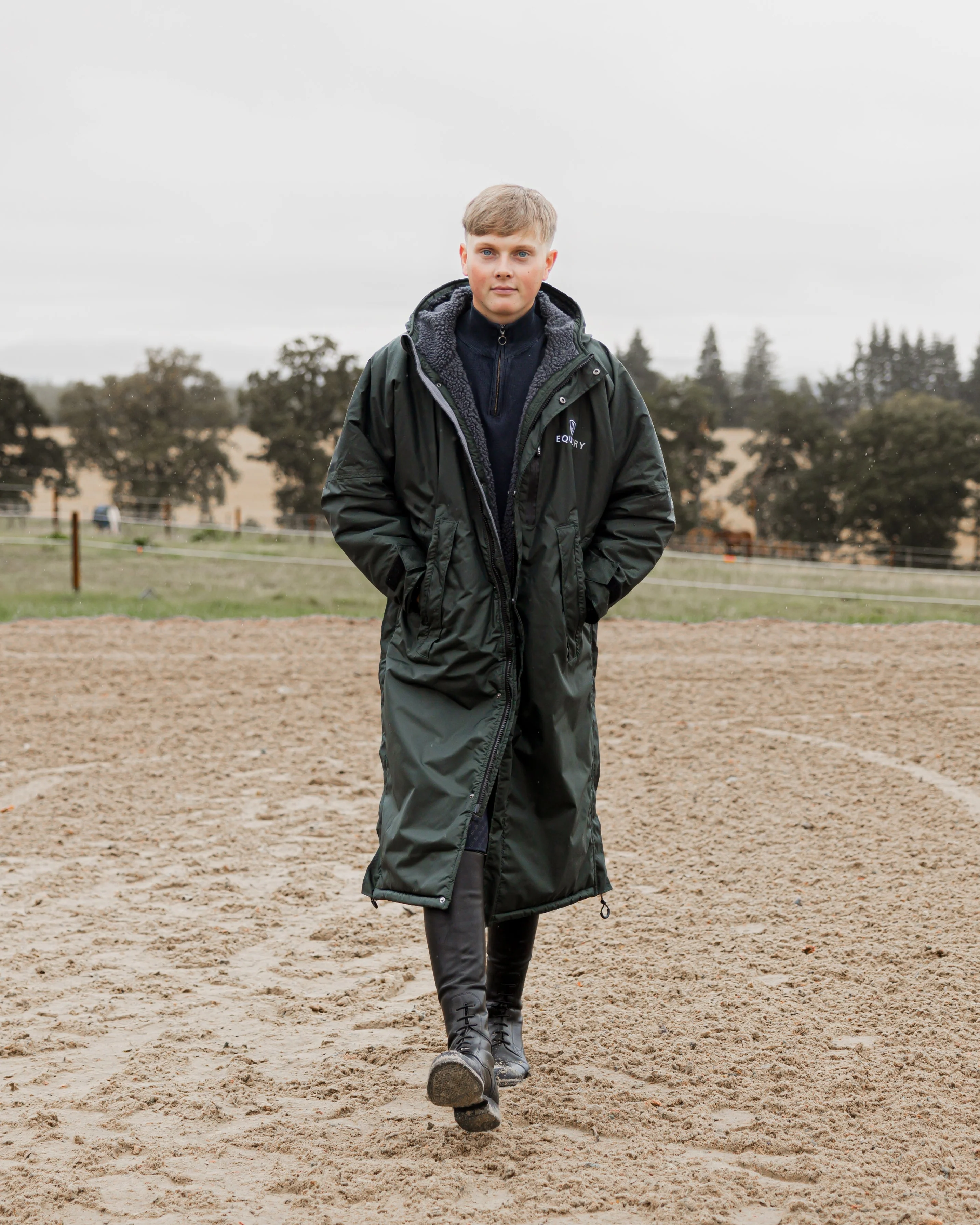Evolution Men's | Thick Fleece | Black Forest Green/Grey - Image 7