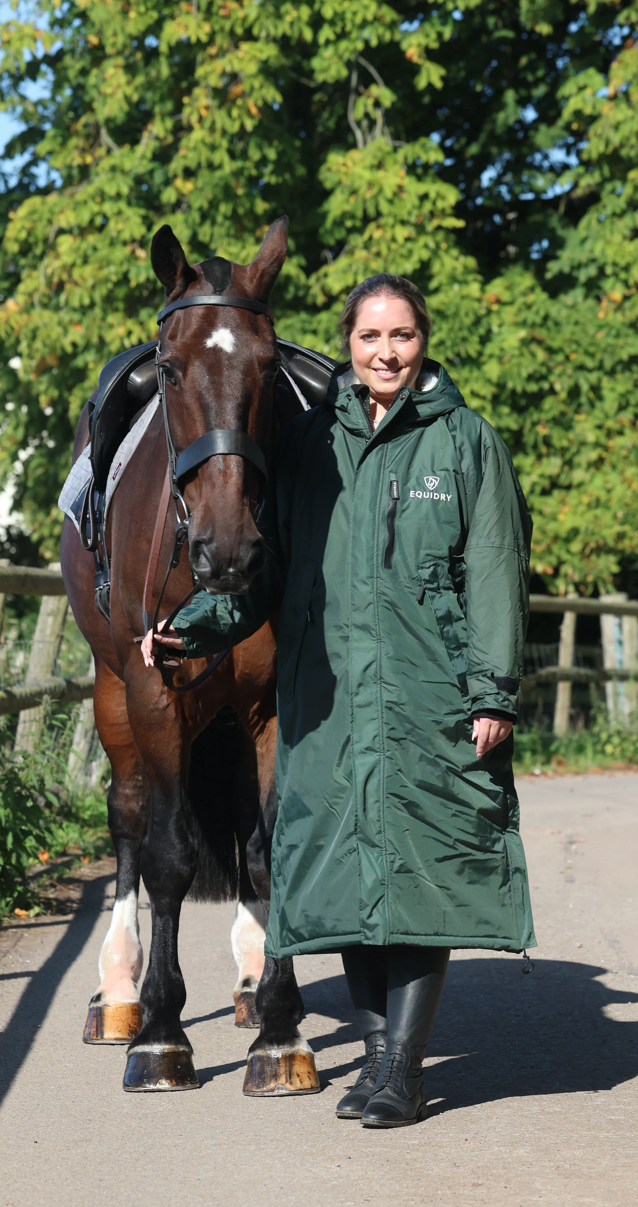 Evolution Women's | Thick Fleece | Black Forest Green/Cream - Image 4