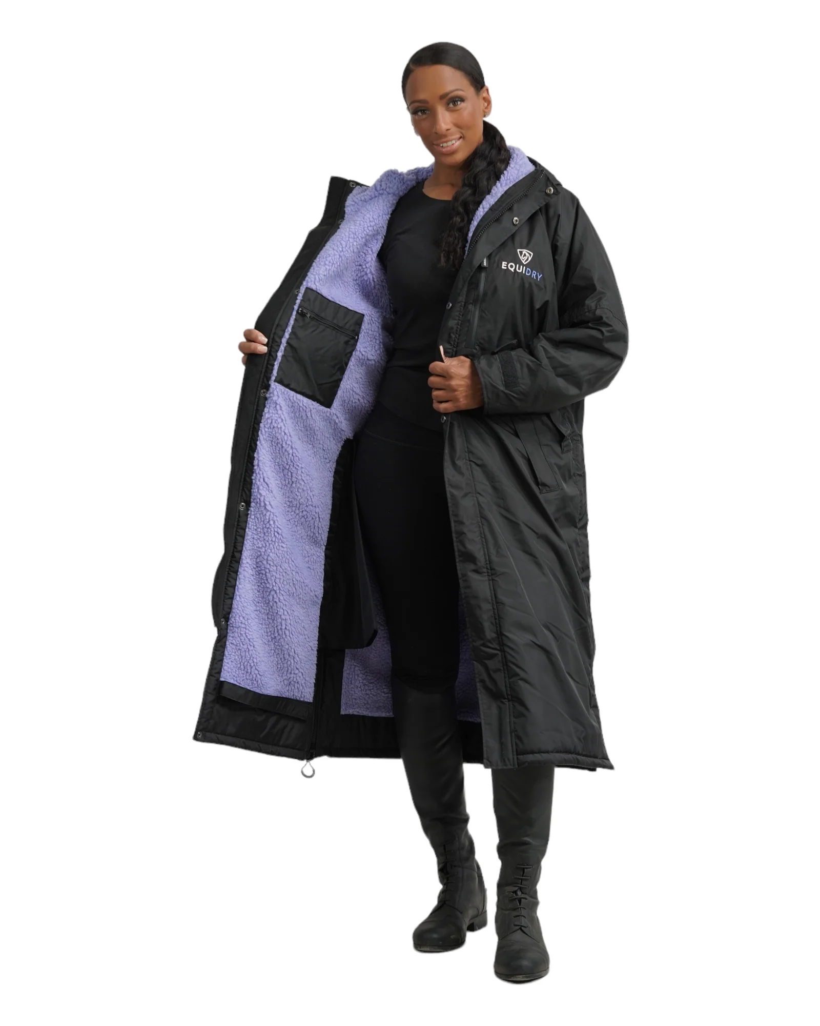 Evolution Women's | Thick Fleece | Black/Lilac - Image 9