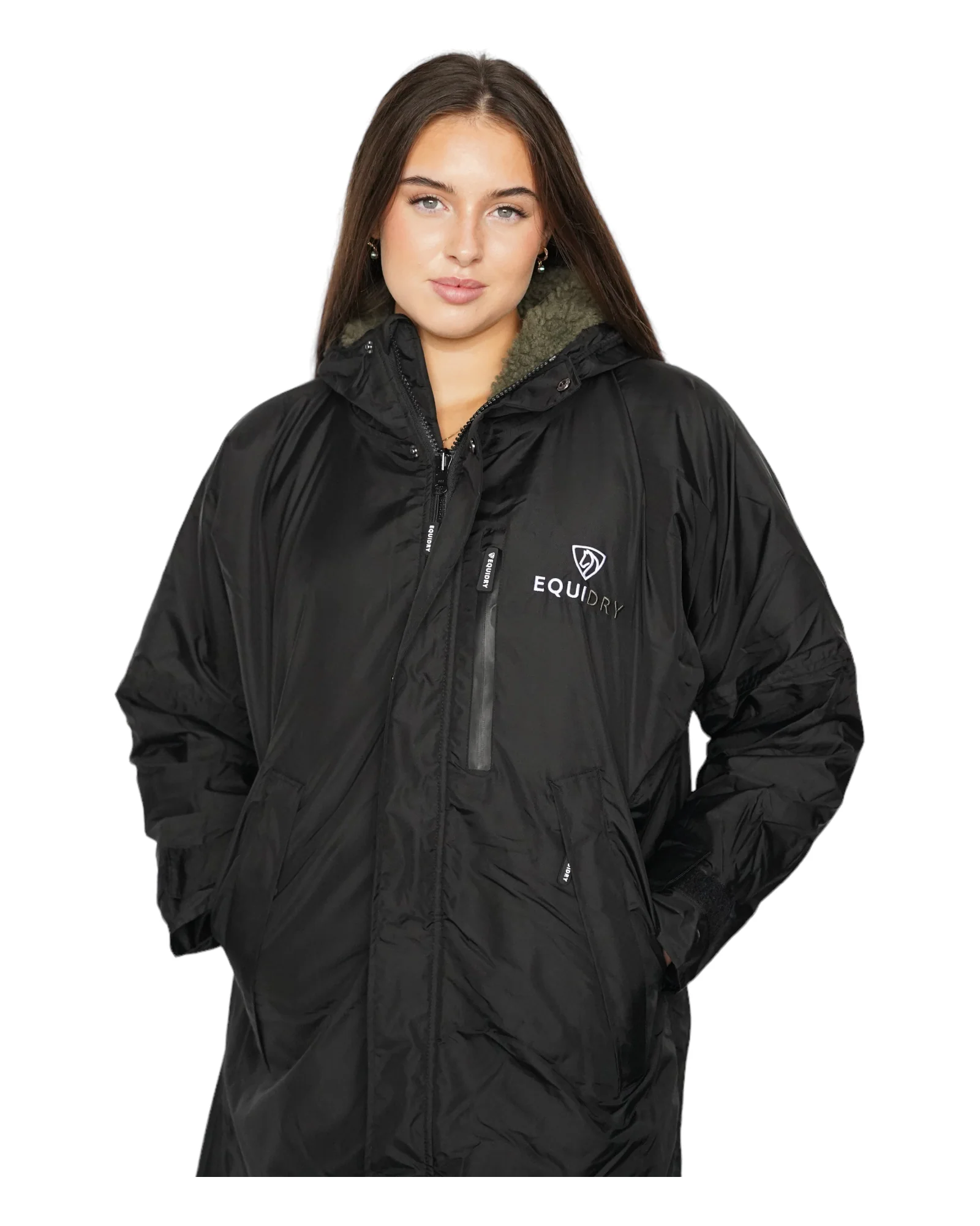 Evolution Women's | Thick Fleece | Black/Olive - Image 4