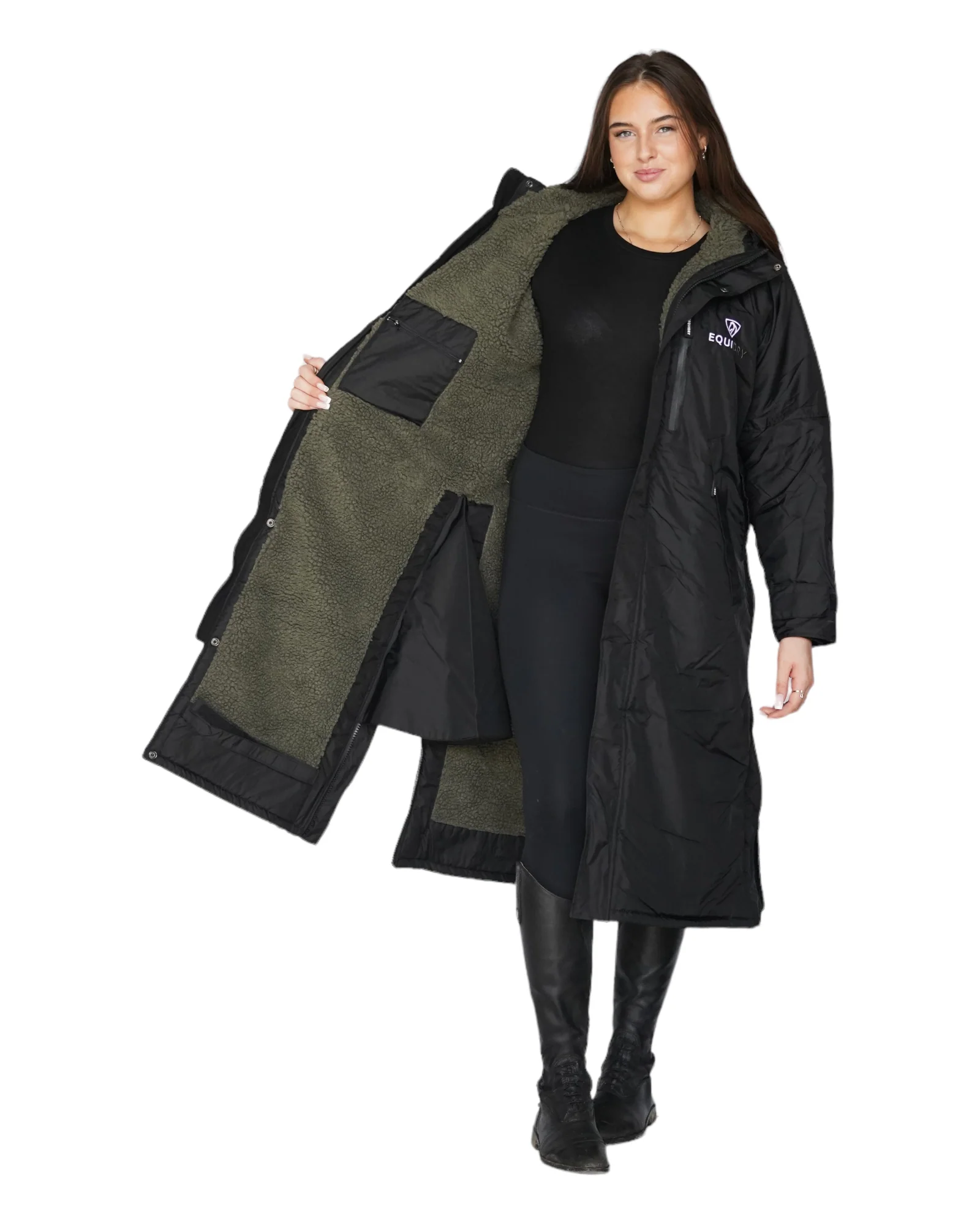 Evolution Women's | Thick Fleece | Black/Olive - Image 6