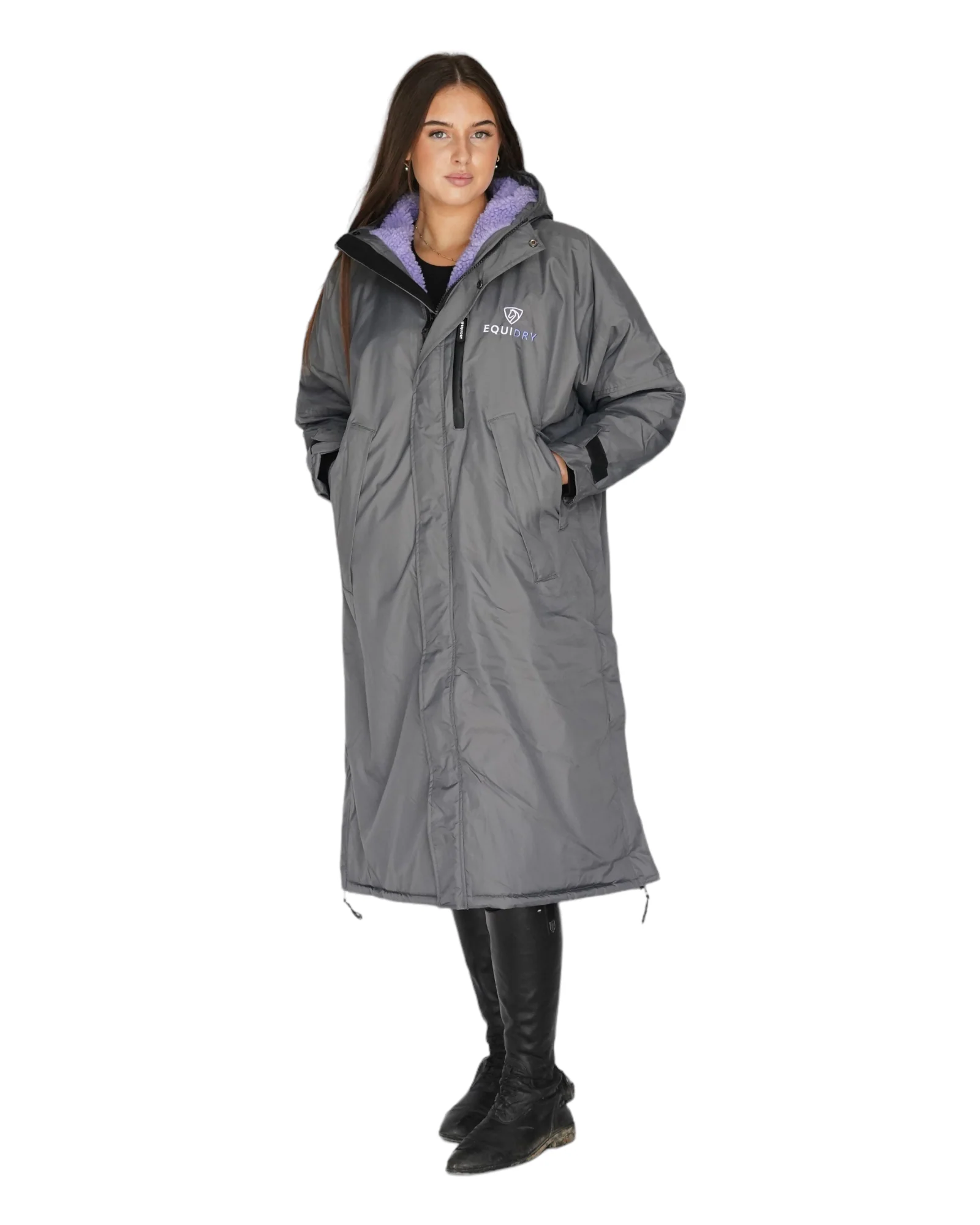 Evolution Women's | Thick Fleece | Grey/Lilac - Image 7