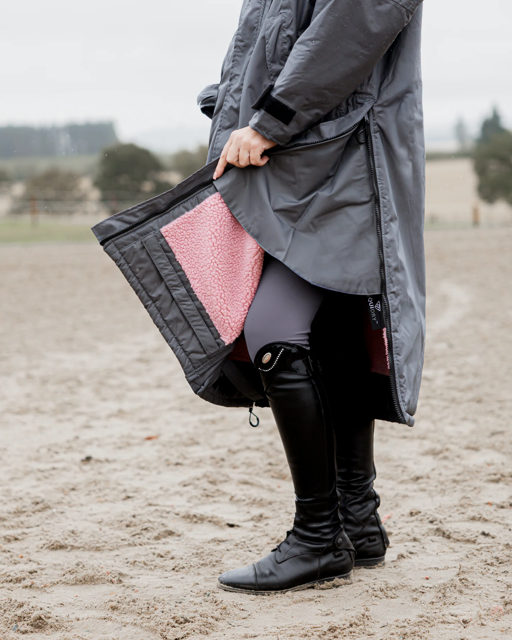 Evolution Women's | Thick Fleece | Grey/Pale Pink - Image 5
