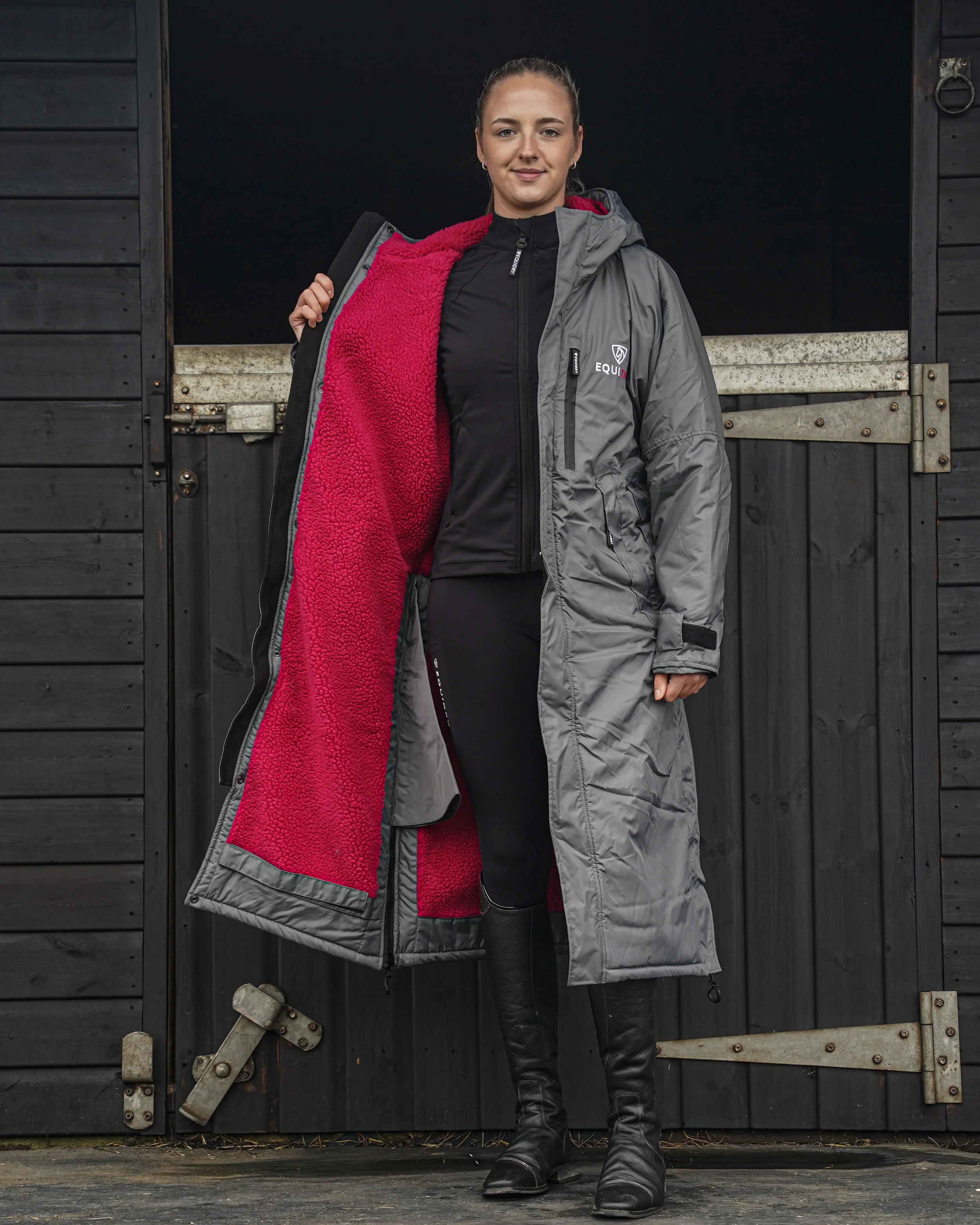 Evolution Women's | Thick Fleece | Grey/Peacock Pink - Image 3
