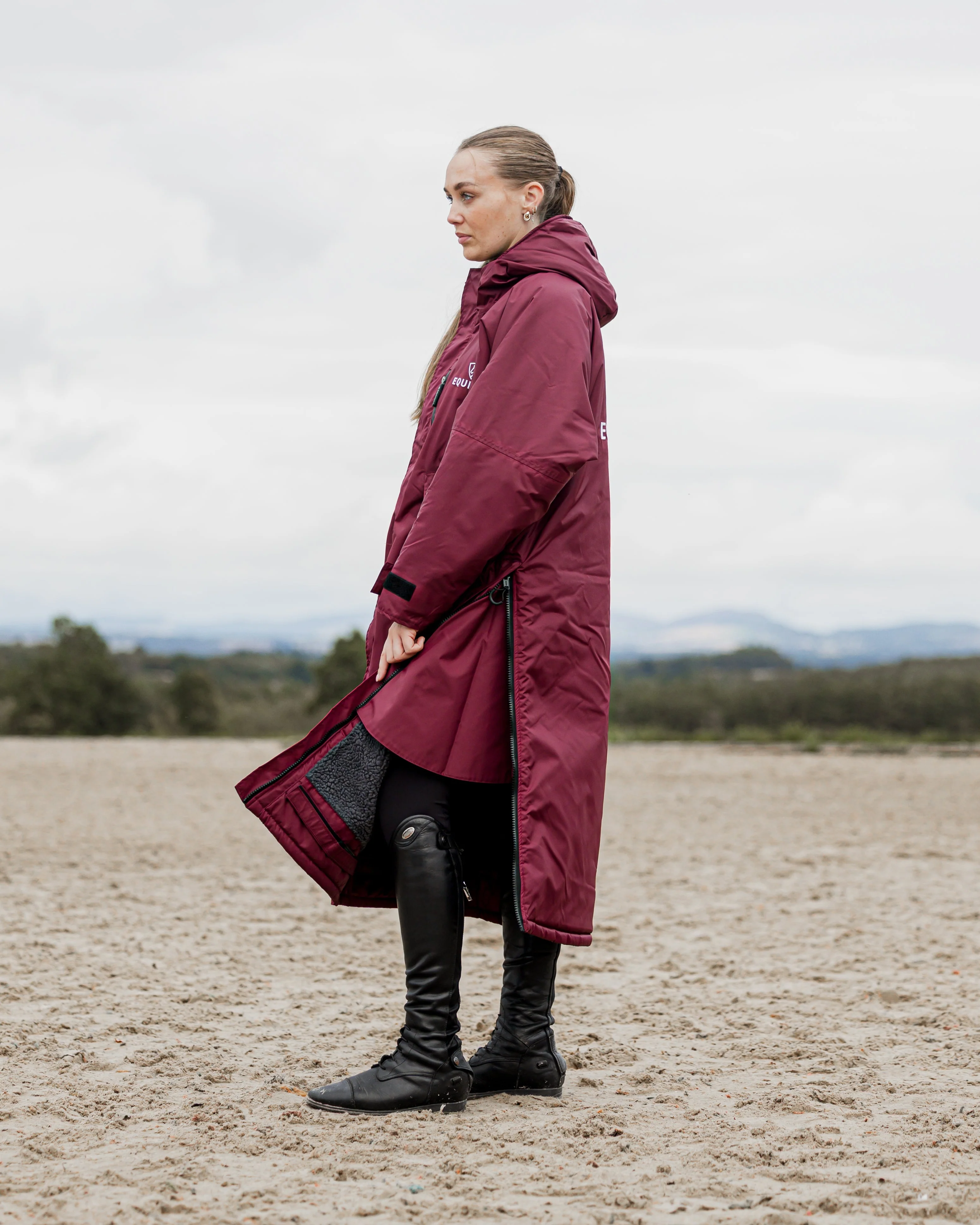 Evolution Women's | Thick Fleece | Plum/Grey - Image 6