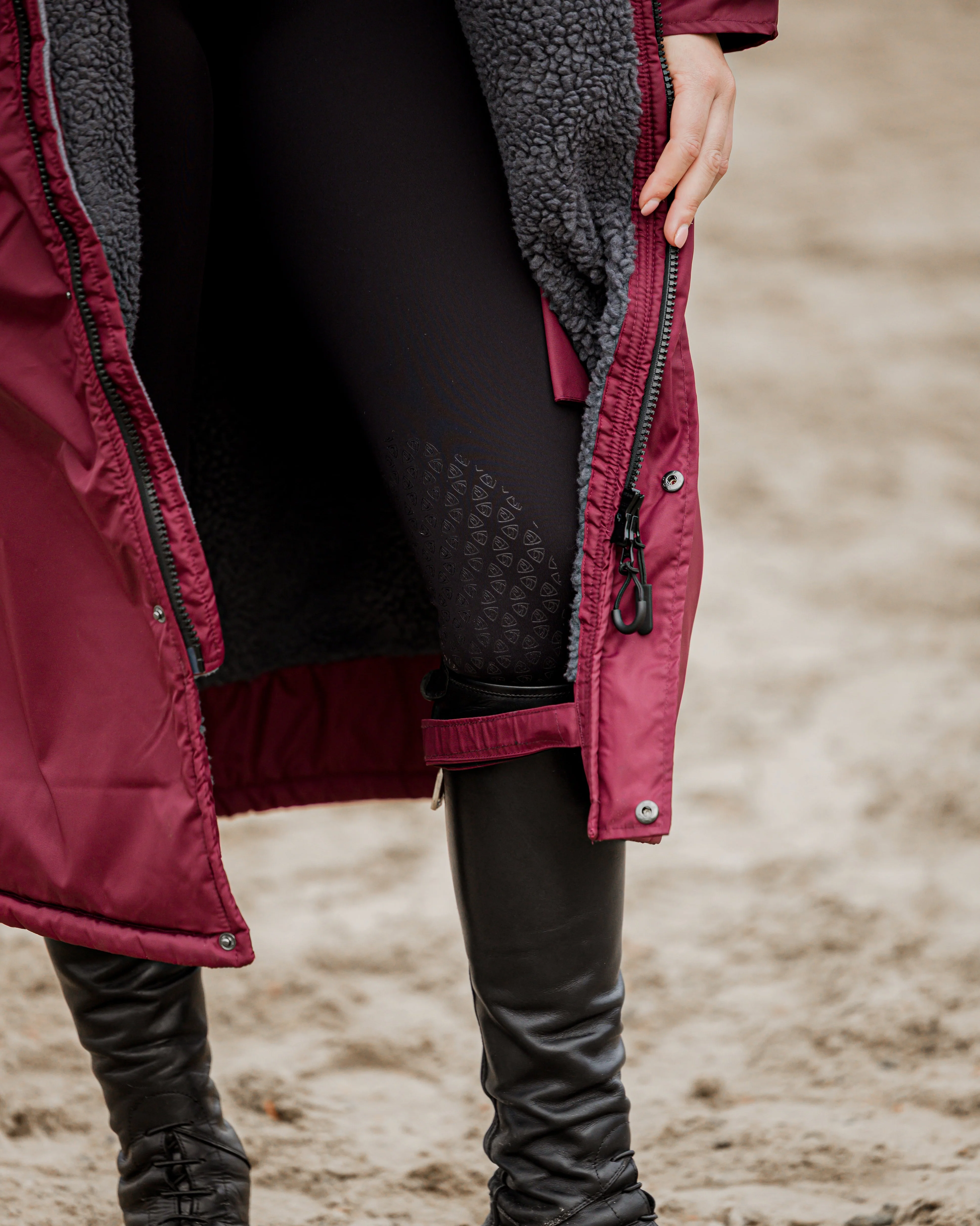 Evolution Women's | Thick Fleece | Plum/Grey - Image 8