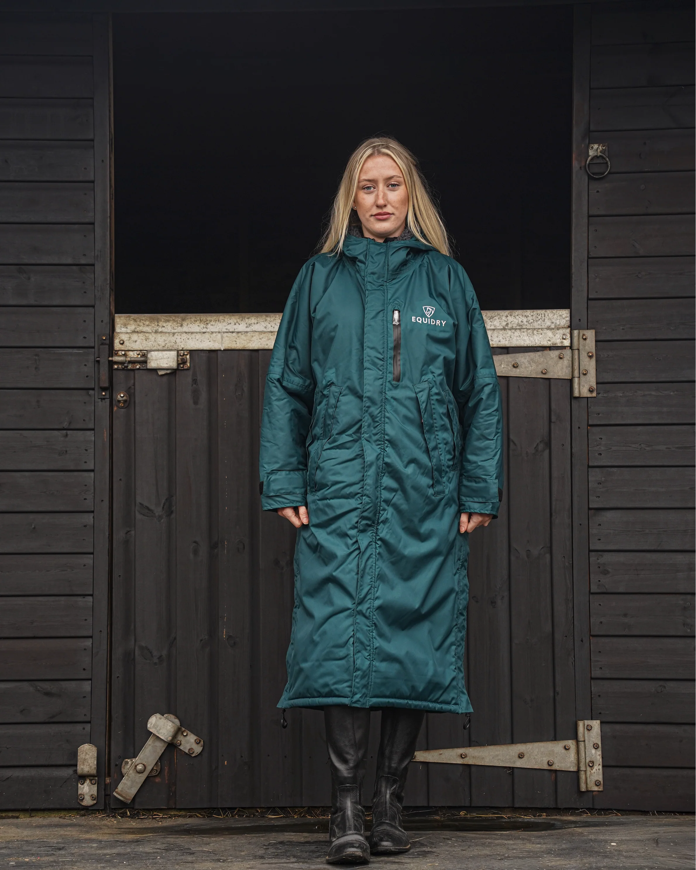 Evolution Women's | Thick Fleece | Teal/Grey - Image 3