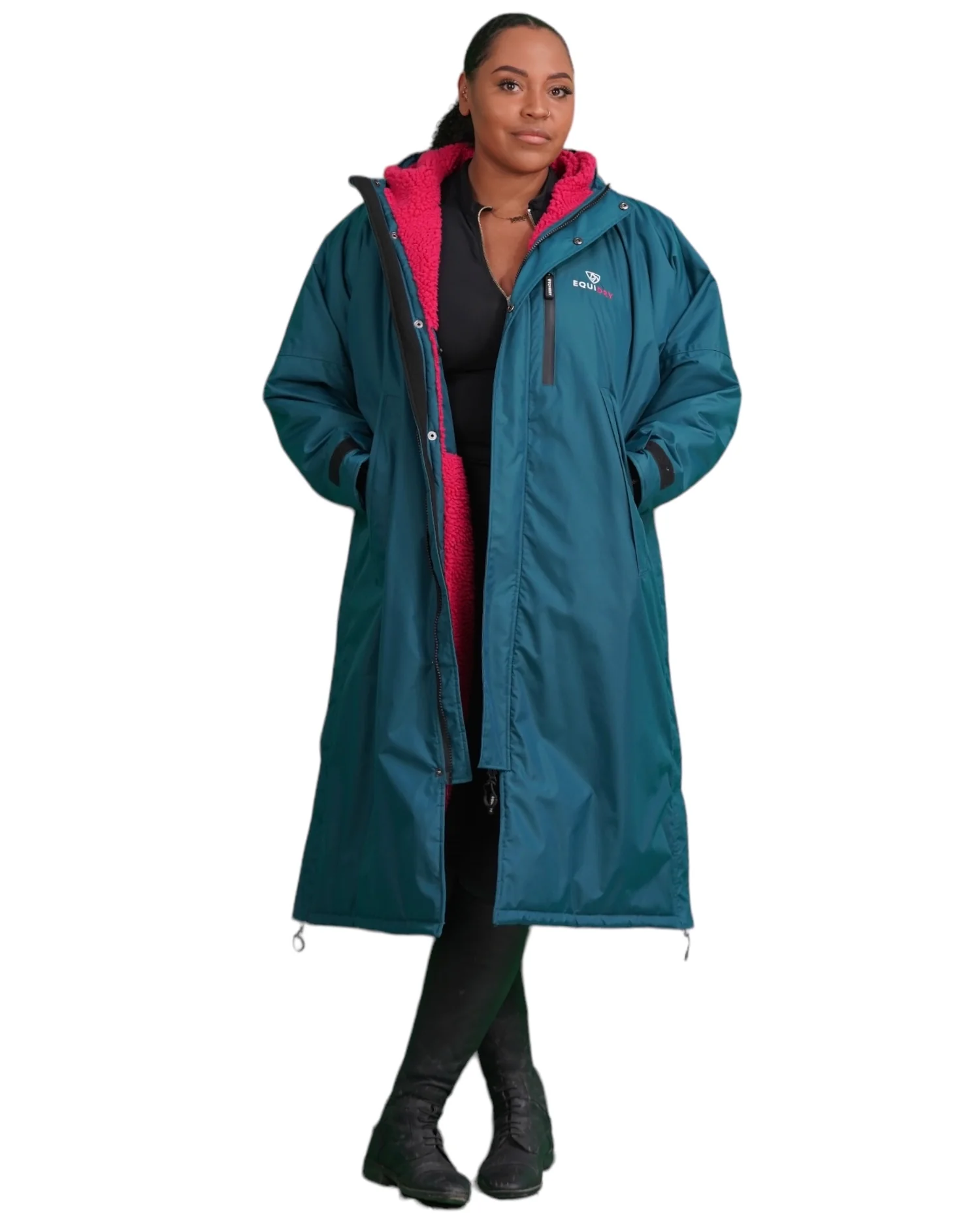 Evolution Women's | Thick Fleece | Teal/Peacock Pink - Image 3