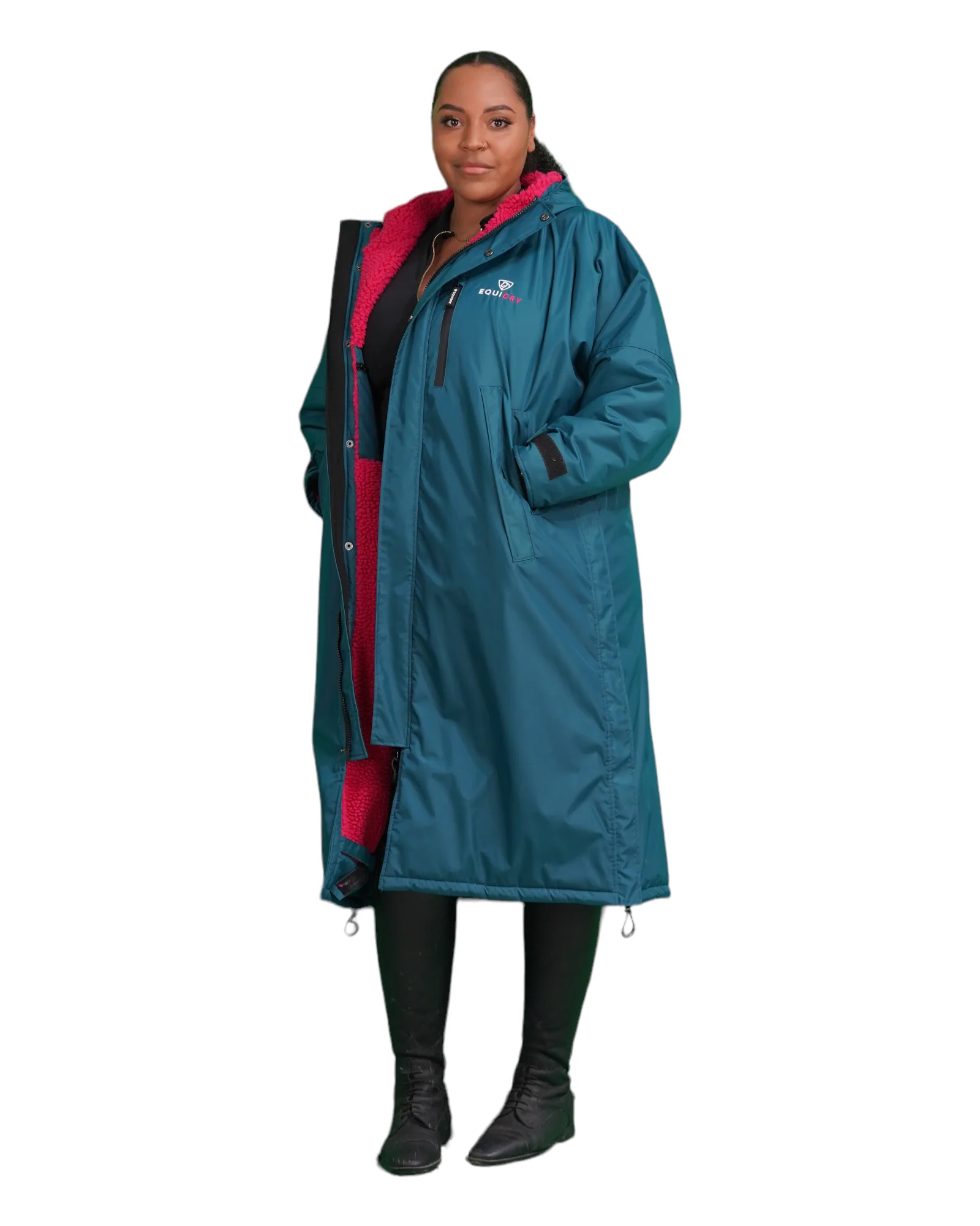 Evolution Women's | Thick Fleece | Teal/Peacock Pink - Image 4