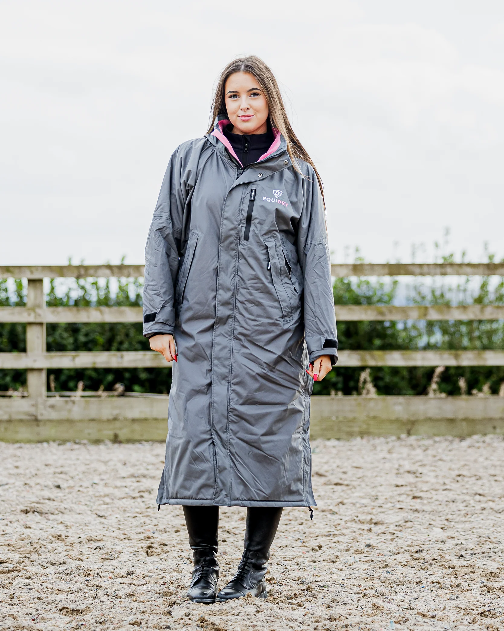 Evolution Women's | Thin Fleece | Grey/Penelope Pink - Image 3