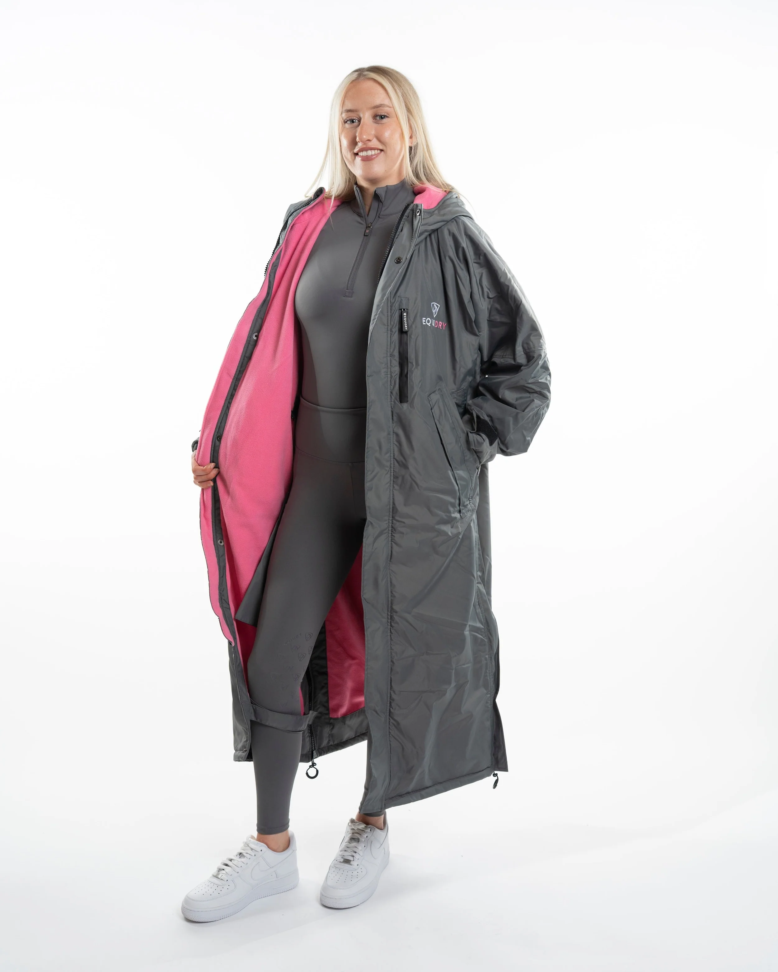 Evolution Women's | Thin Fleece | Grey/Penelope Pink - Image 4