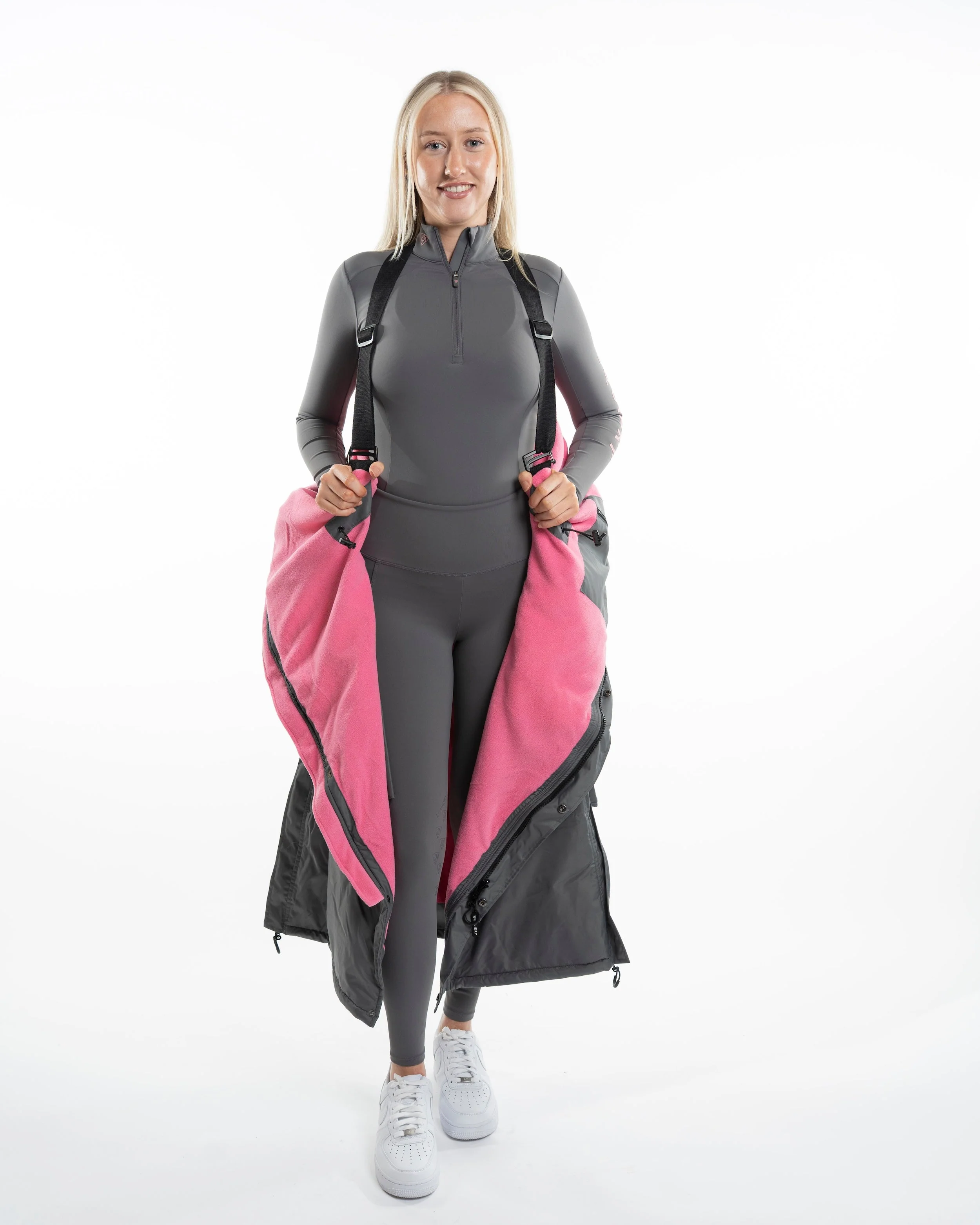Evolution Women's | Thin Fleece | Grey/Penelope Pink - Image 5