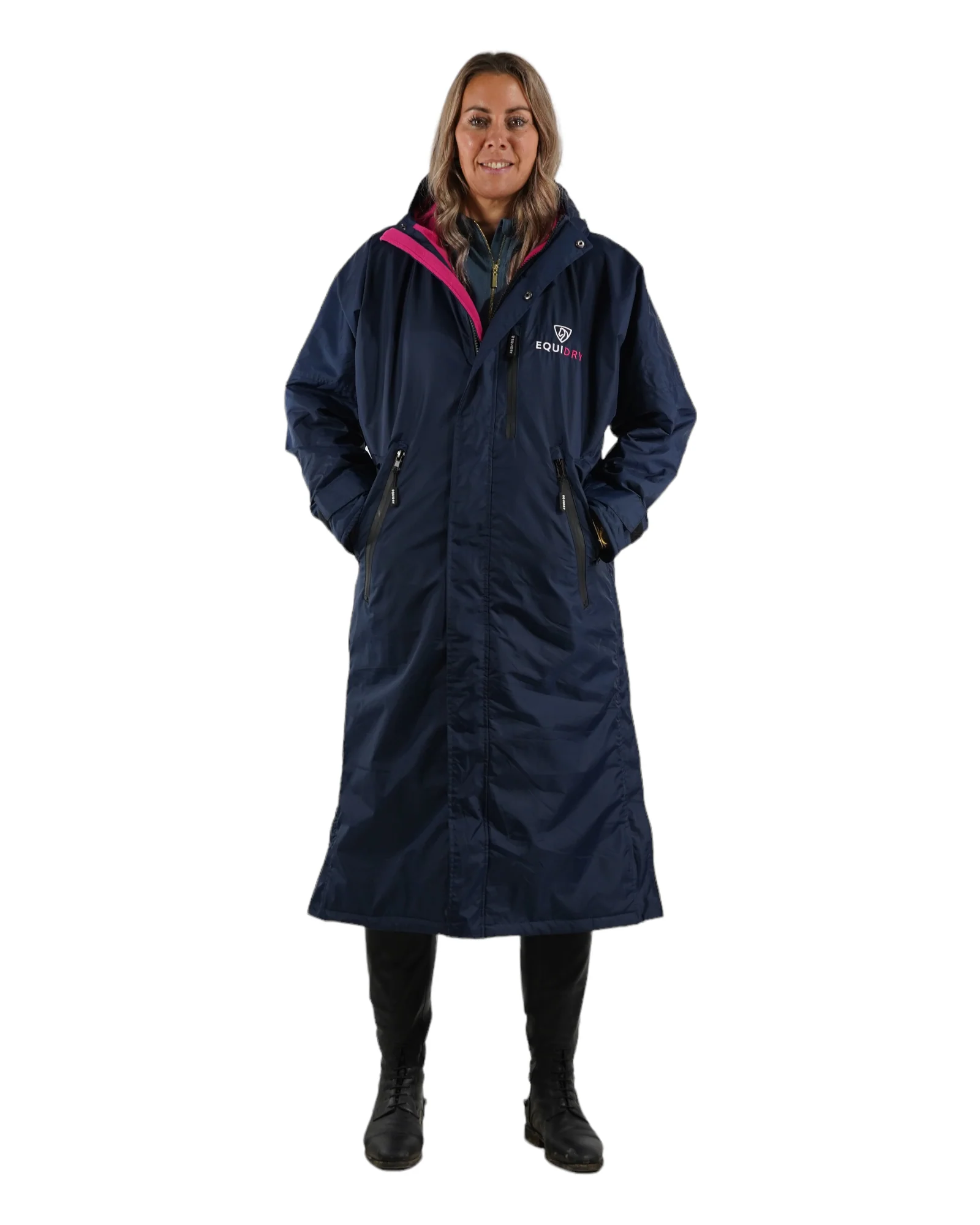 Evolution Women's | Thin Fleece | Navy/Raspberry - Image 7