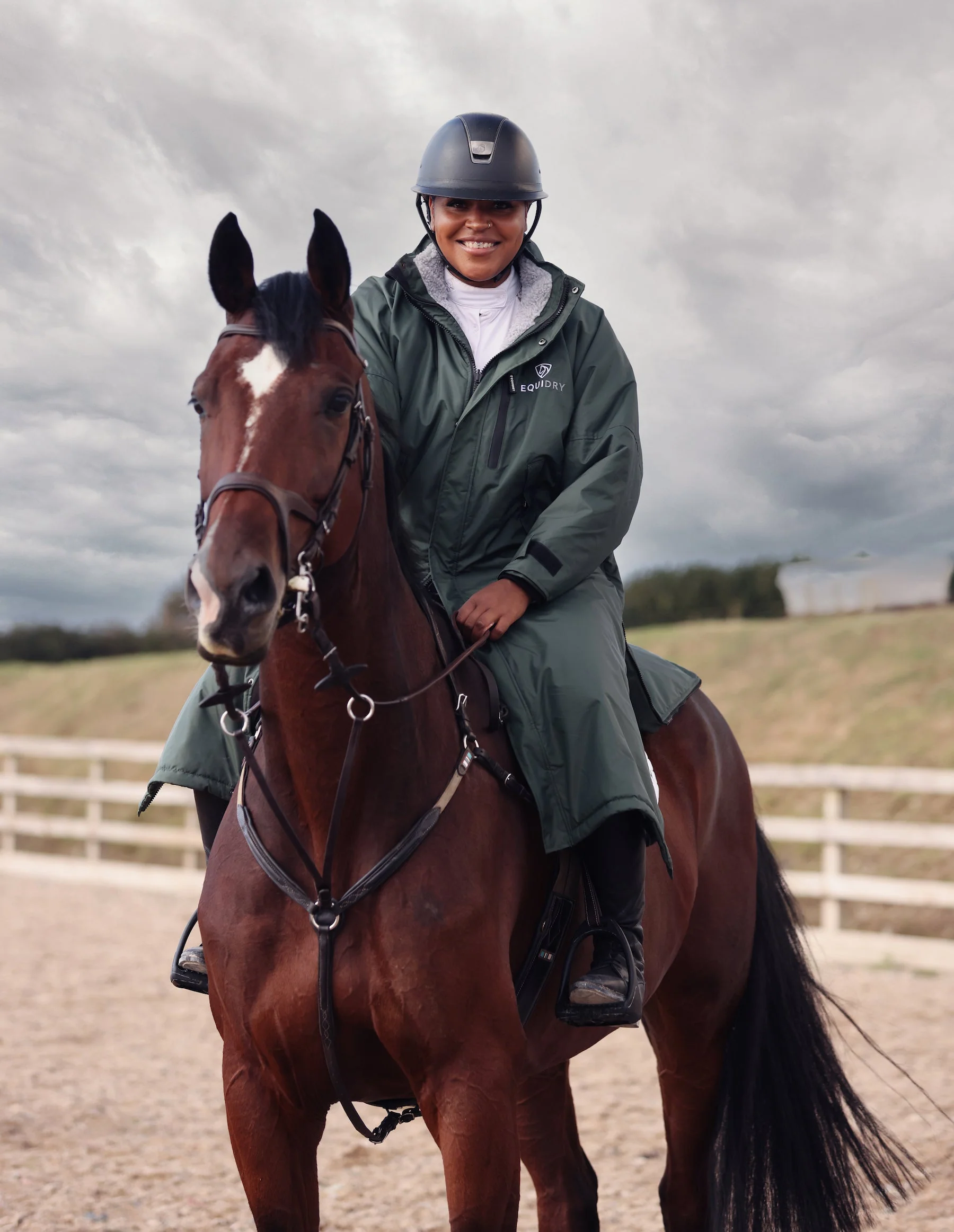Evolution Women's | Thick Fleece | Black Forest Green/Grey - Image 5