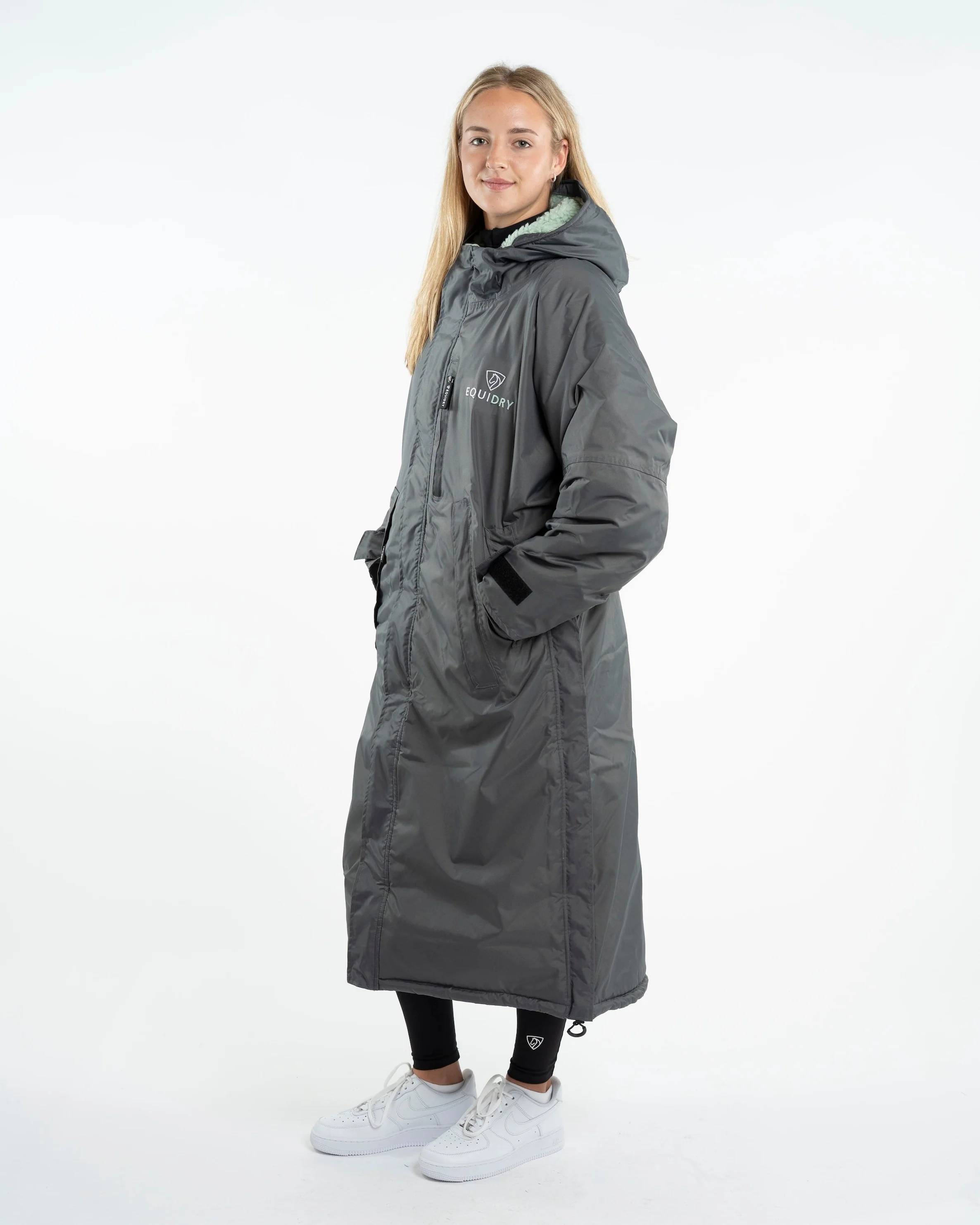 Evolution Women's | Thick Fleece | Grey/Jade - Image 7