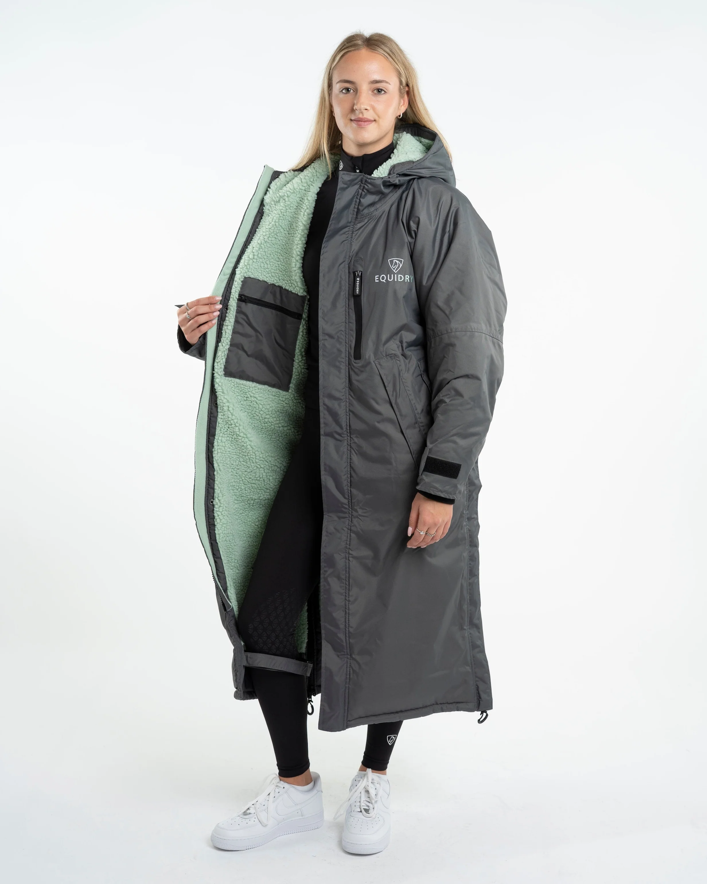 Evolution Women's | Thick Fleece | Grey/Jade - Image 8