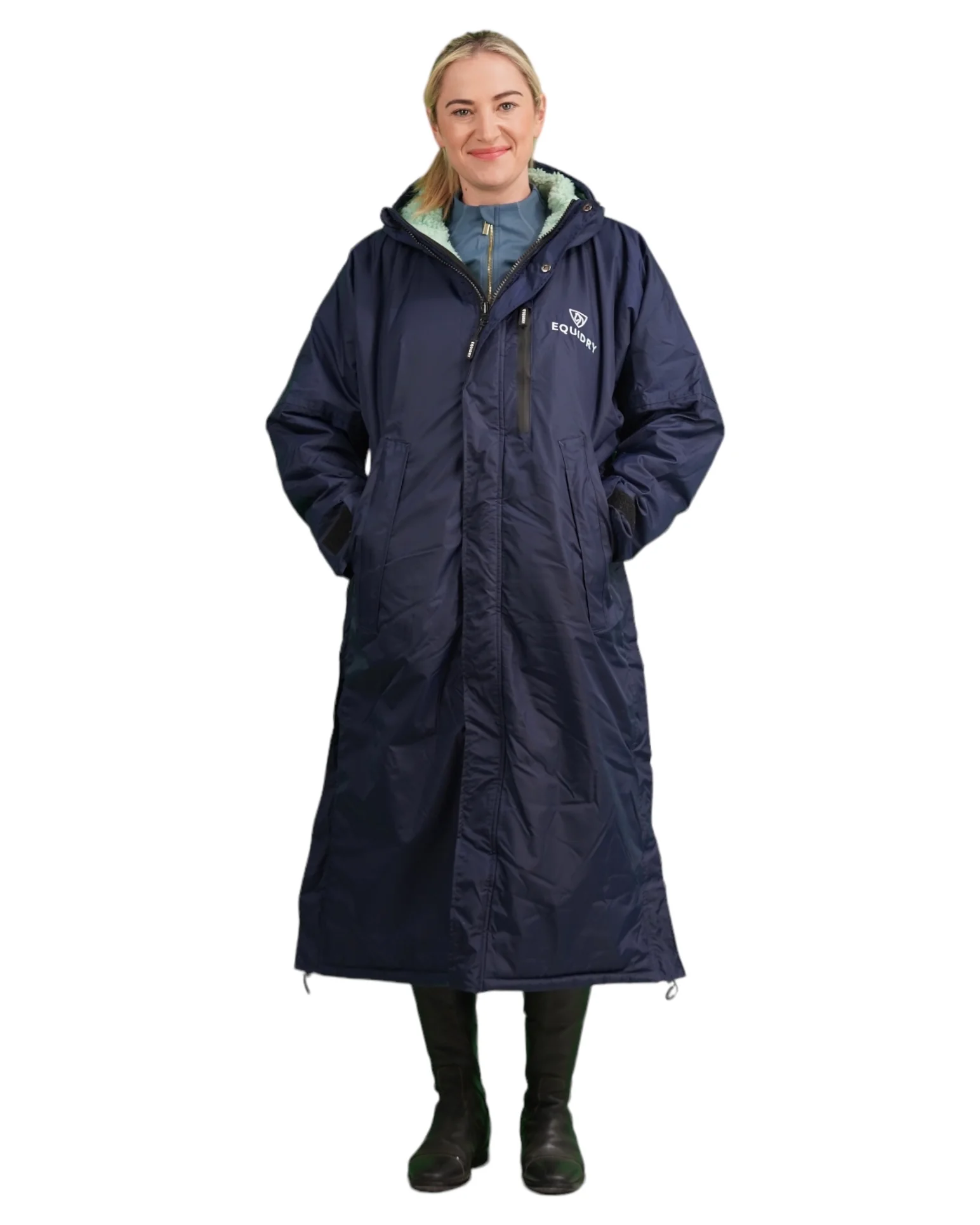 Evolution Women's | Thick Fleece | Navy/Jade - Image 3